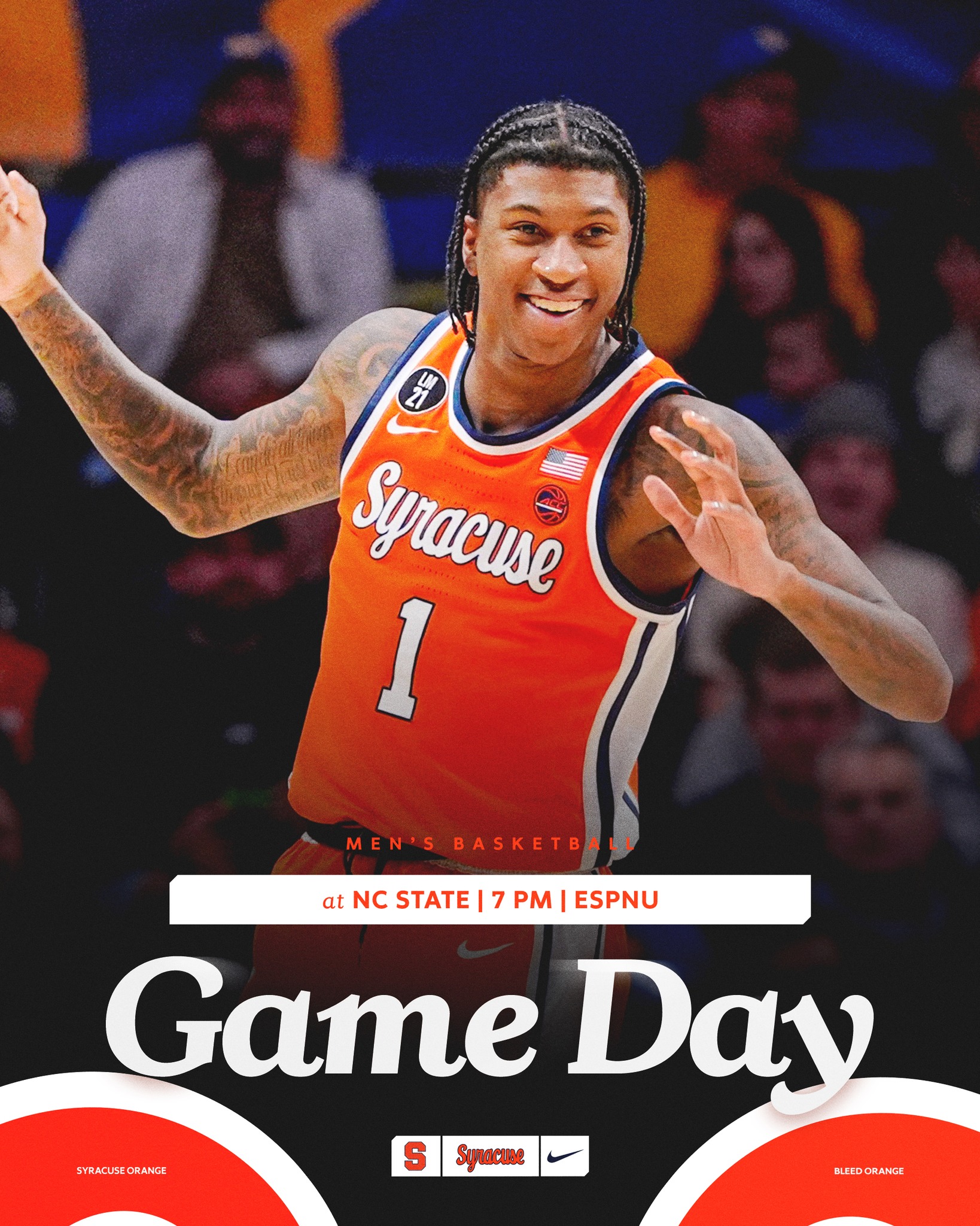 Syracuse Orange - GAME DAY‼️🍊 📍 Lenovo Center 🕖 7 PM 📺... | Facebook