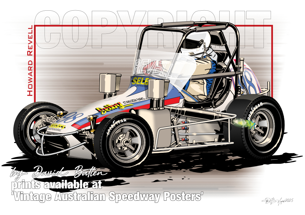 Speedway - HOWARD REVELL 1970/80s SELBY SPEEDCAR PRINT Second ...