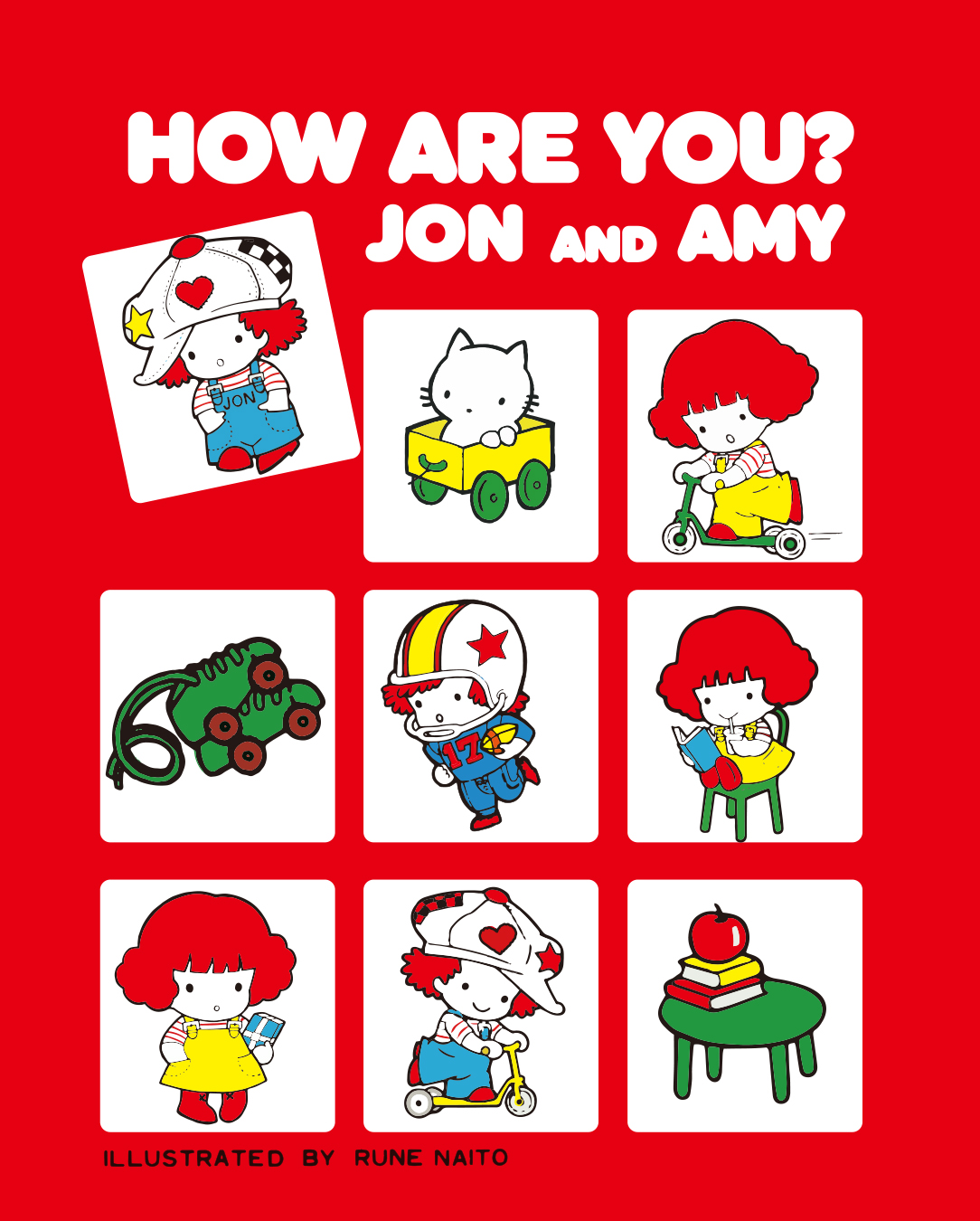 ルネのキャラクターをご紹介✨ 🍎JON&AMY🍎 1980年代のノートや鉛筆