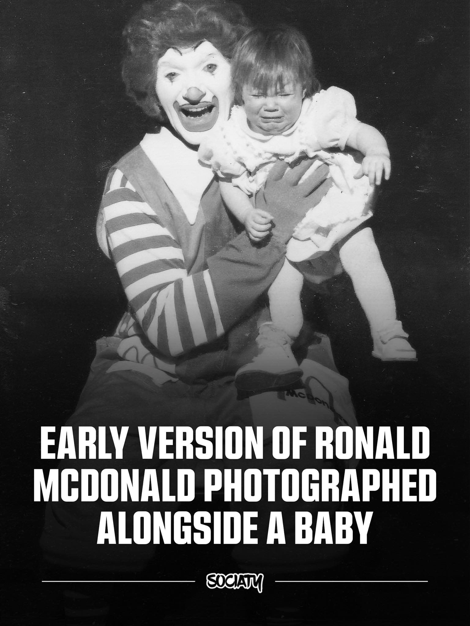 Sociaty - A resurfaced image of an early version of Ronald... | Facebook