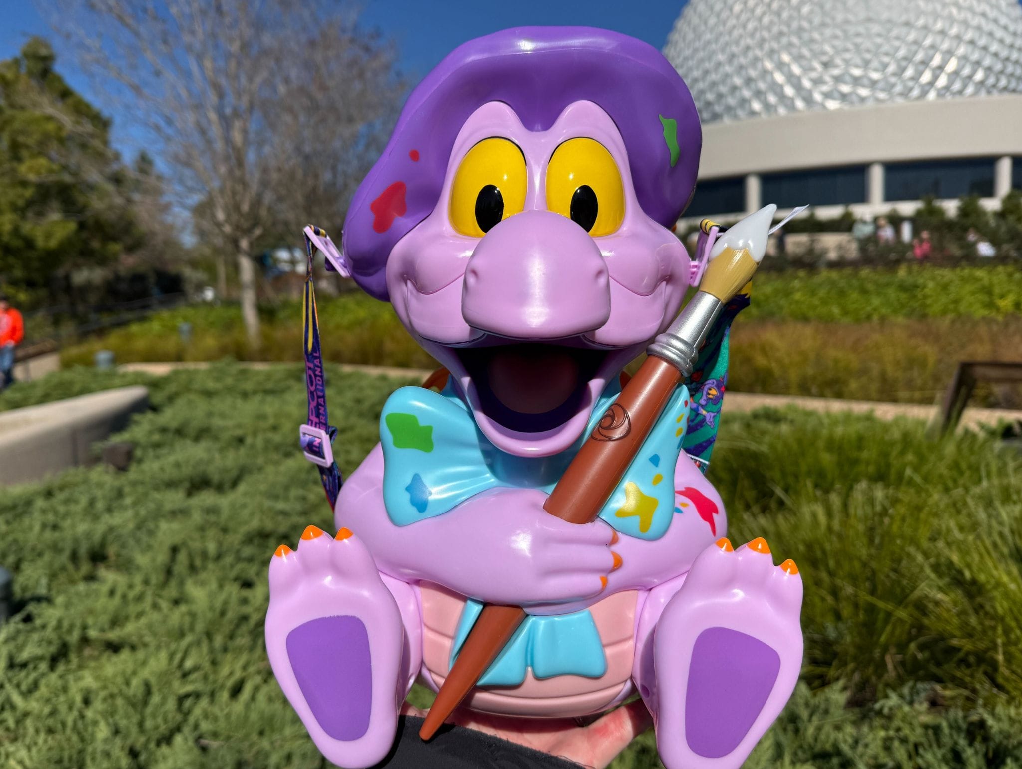 Figment Artist Popcorn Bucket with Rainbow Popcorn at EPCOT