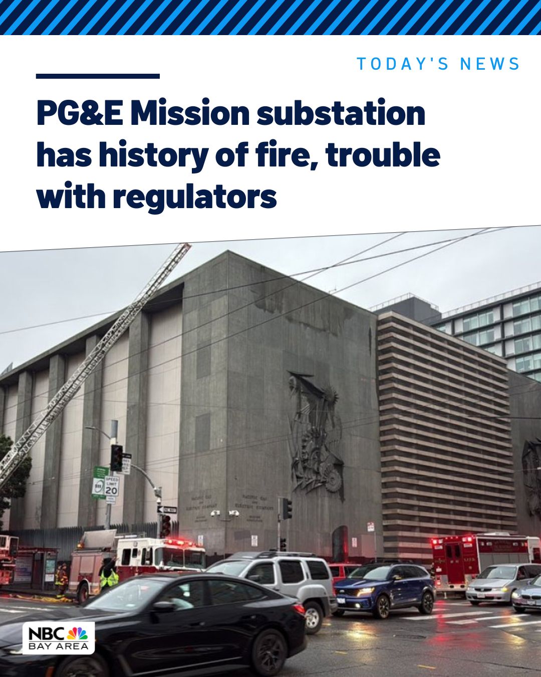 NBC Bay Area - The fire at PG&E Mission substation... | Facebook