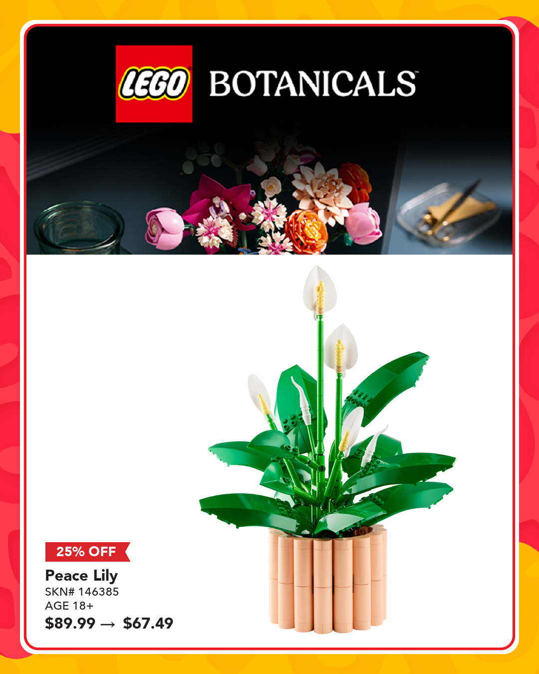 フラワー LEGO Doorbuster Alert! 🧱✨ From 26–29 Mar, grab your faves from
