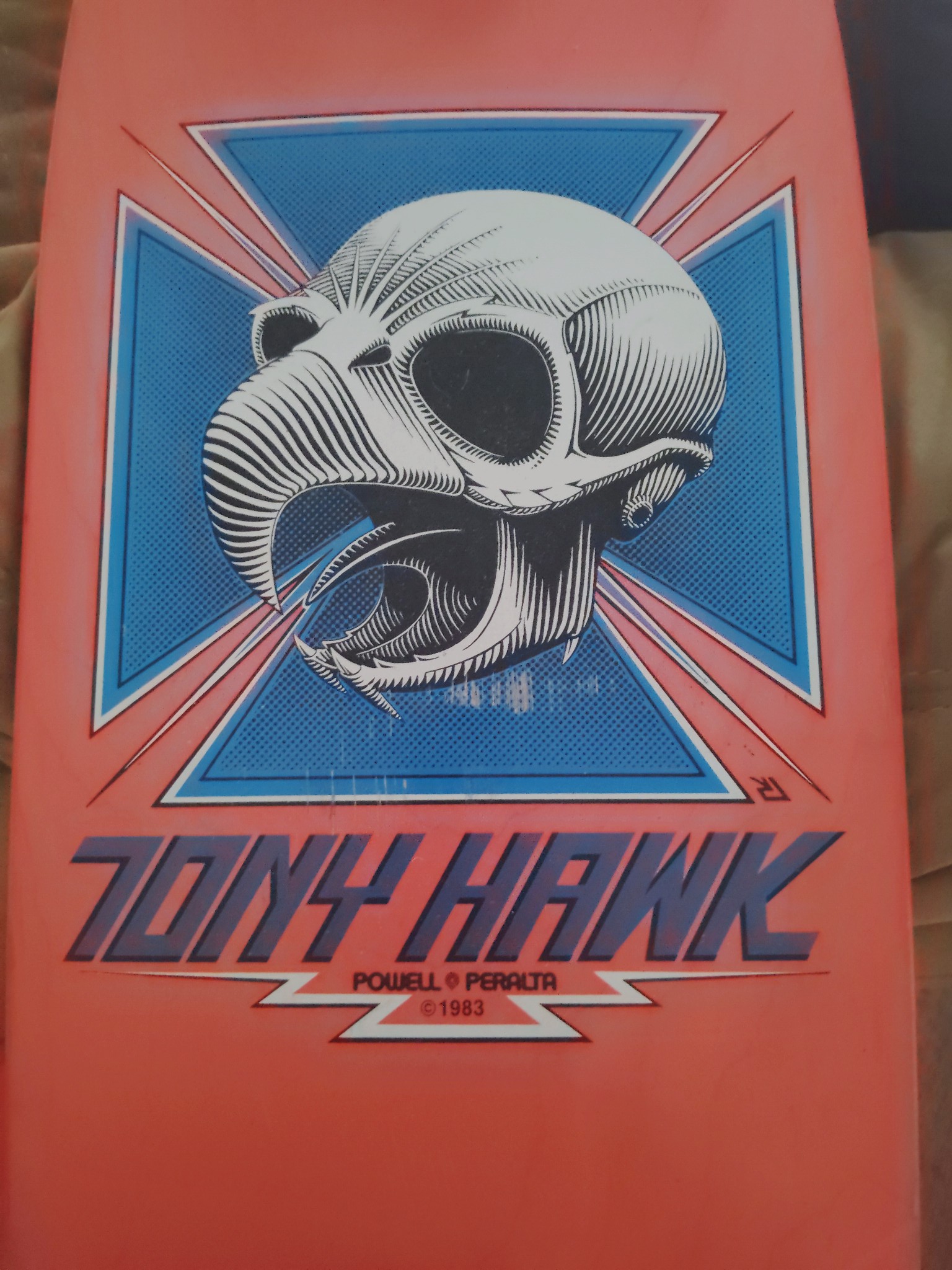 Moving and have to sell1983 Powell Tony Hawk chicken skull pink