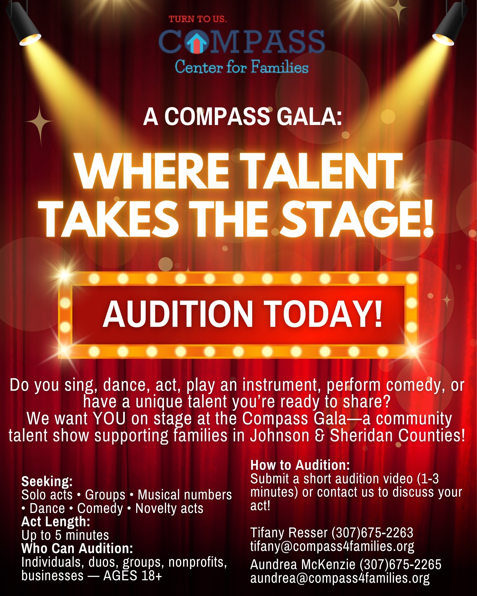 Calling local talent!!... - Compass - Center for Families | Facebook