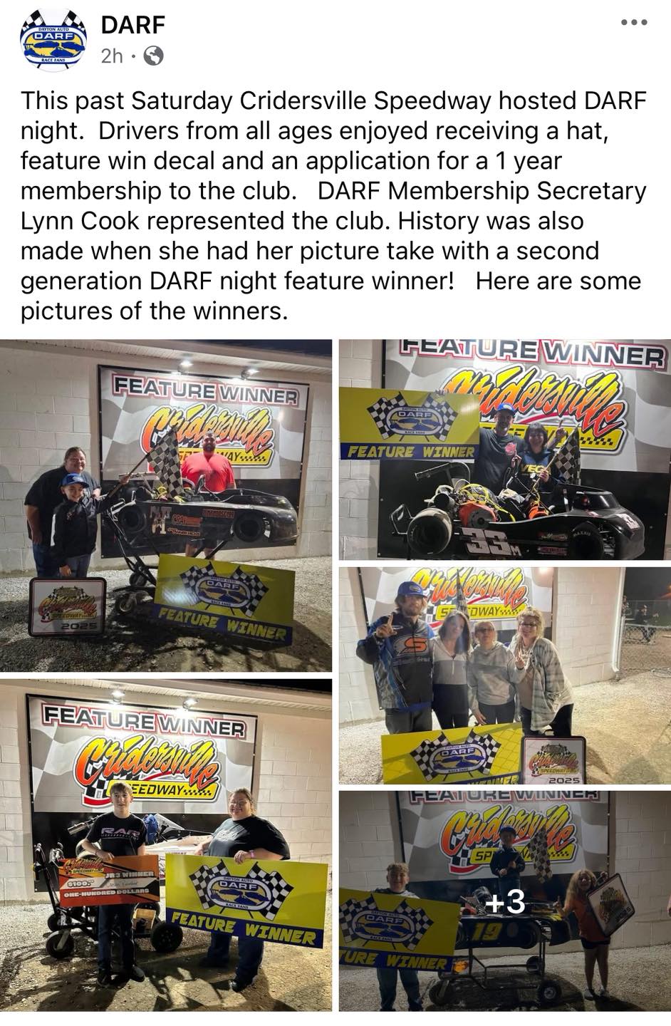 Cridersville Speedway added a new... - Cridersville Speedway