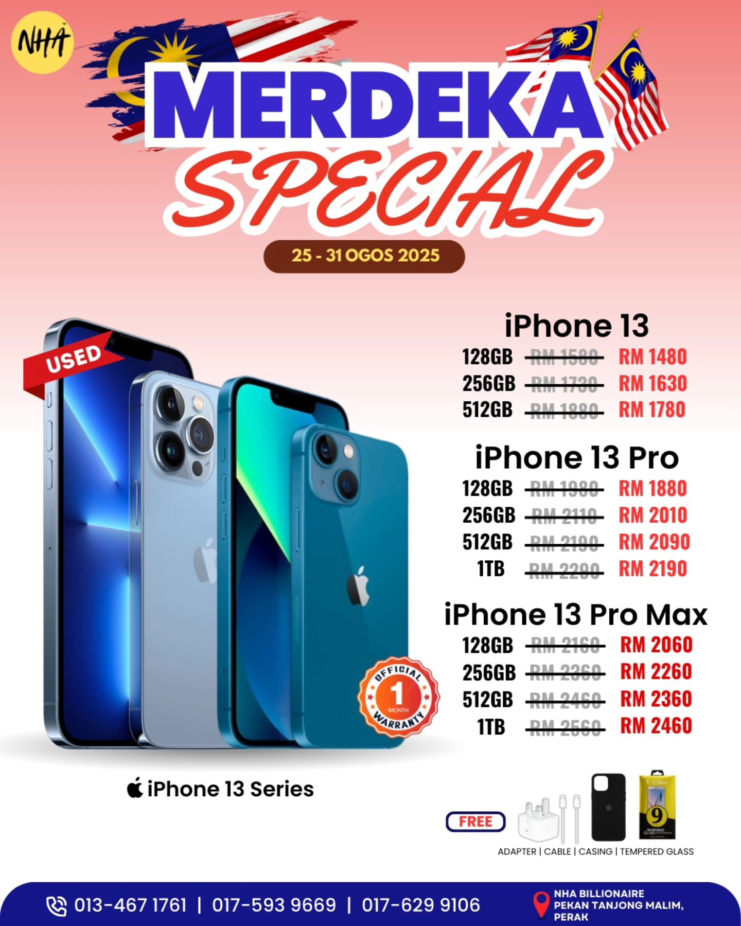 🎉 MERDEKA SPECIAL – Pre-Order... - Kedai iPhone Tg. Malim | Facebook