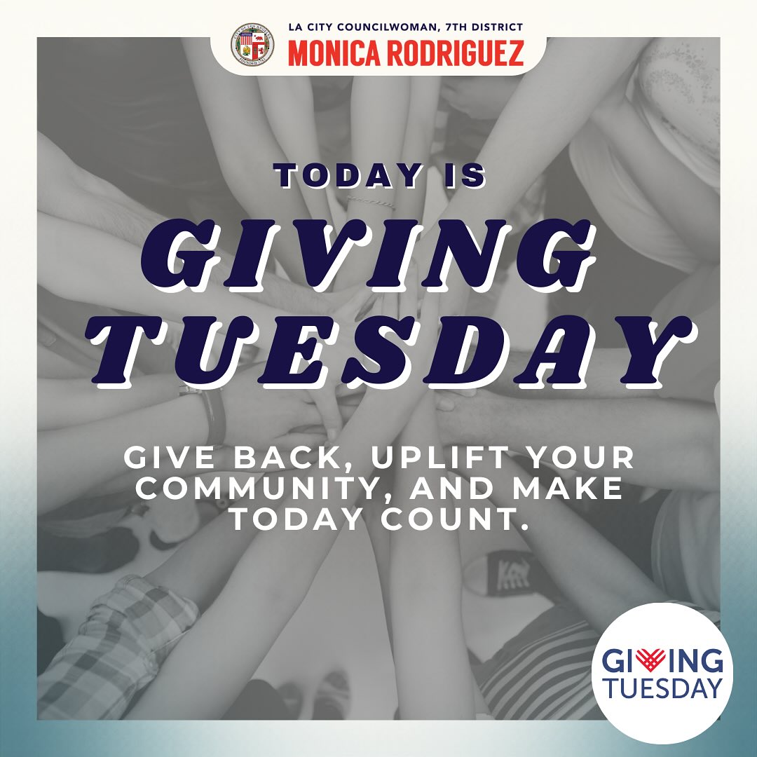 Councilwoman - Today is Giving Tuesday, a day to celebrate generosity ...