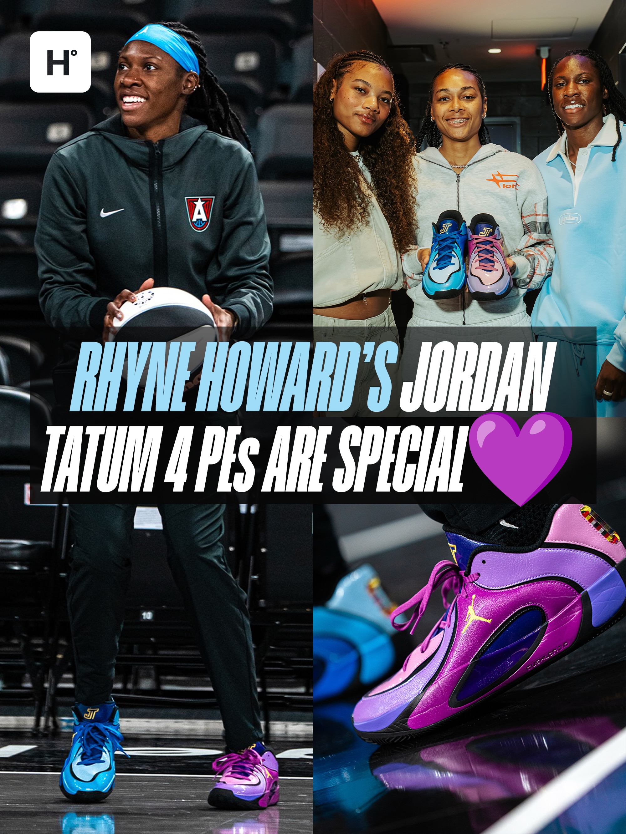 Atlanta Dream star Rhyne Howard debuted a special Jordan Tatum 4 