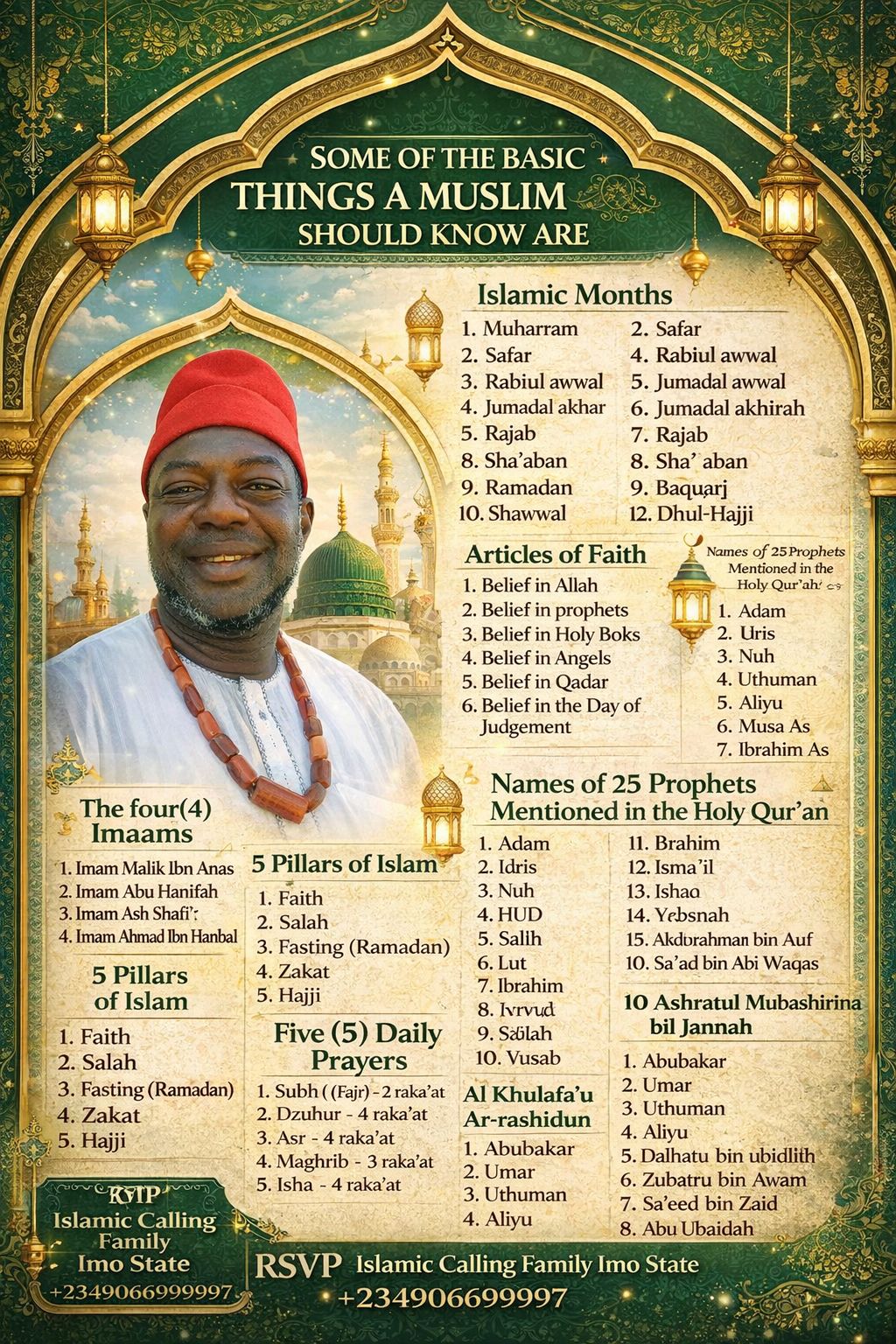 Islamic - SOME OF THE BASIC THINGS A MUSLIM SHOULD KNOW ARE Islamic ...