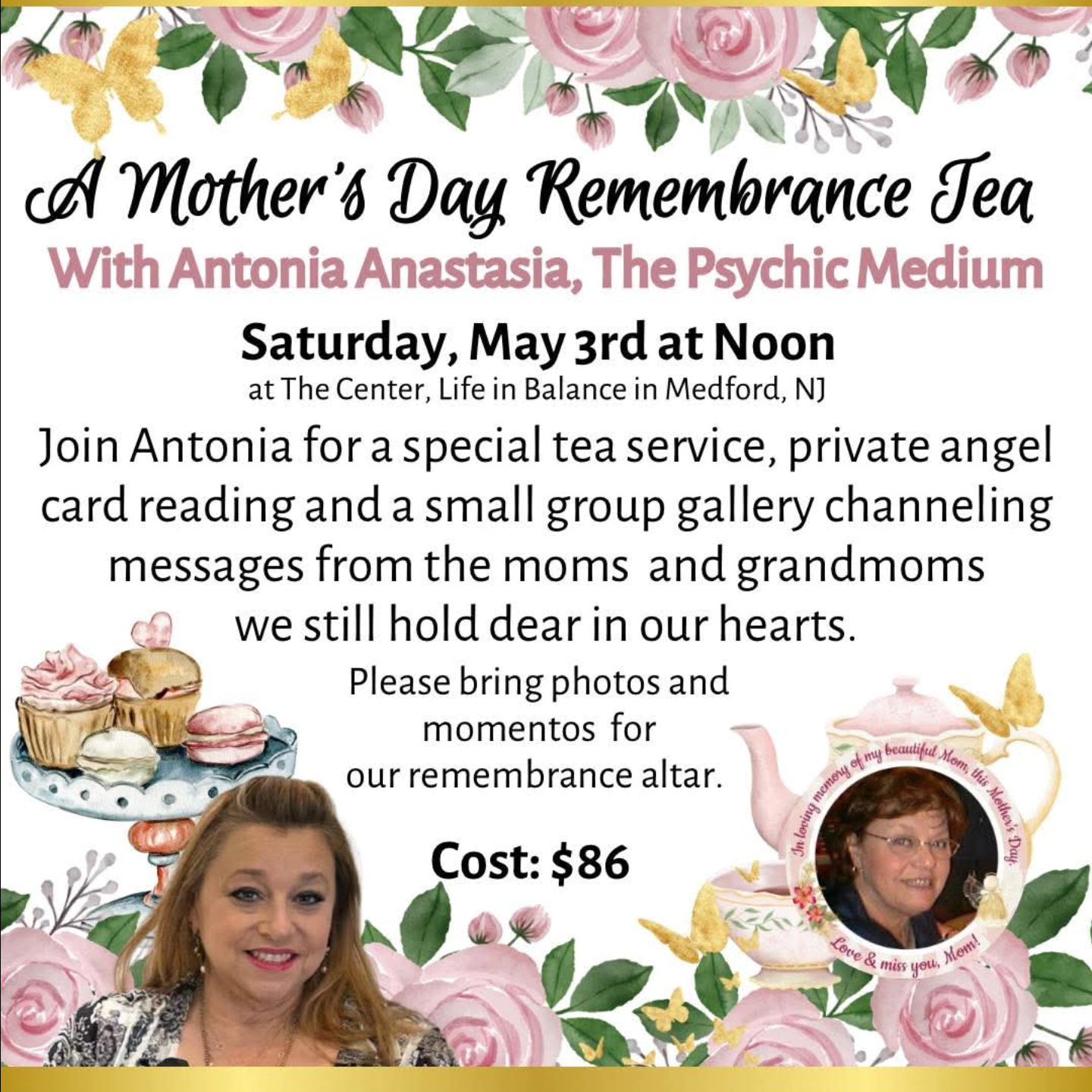 The Center, - ️A Mother's Day Remembrance Tea ️ With Antonia Anastasia ...
