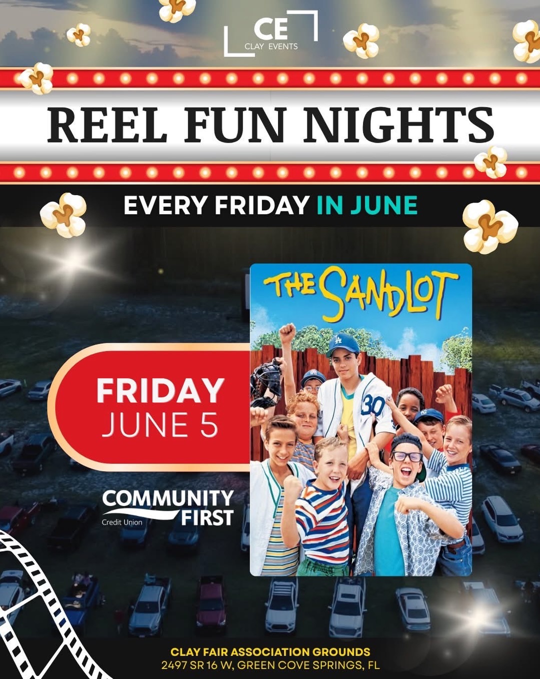POP UP DRIVE IN MOVIE 🎥🍿 All June at the Clay County Fair