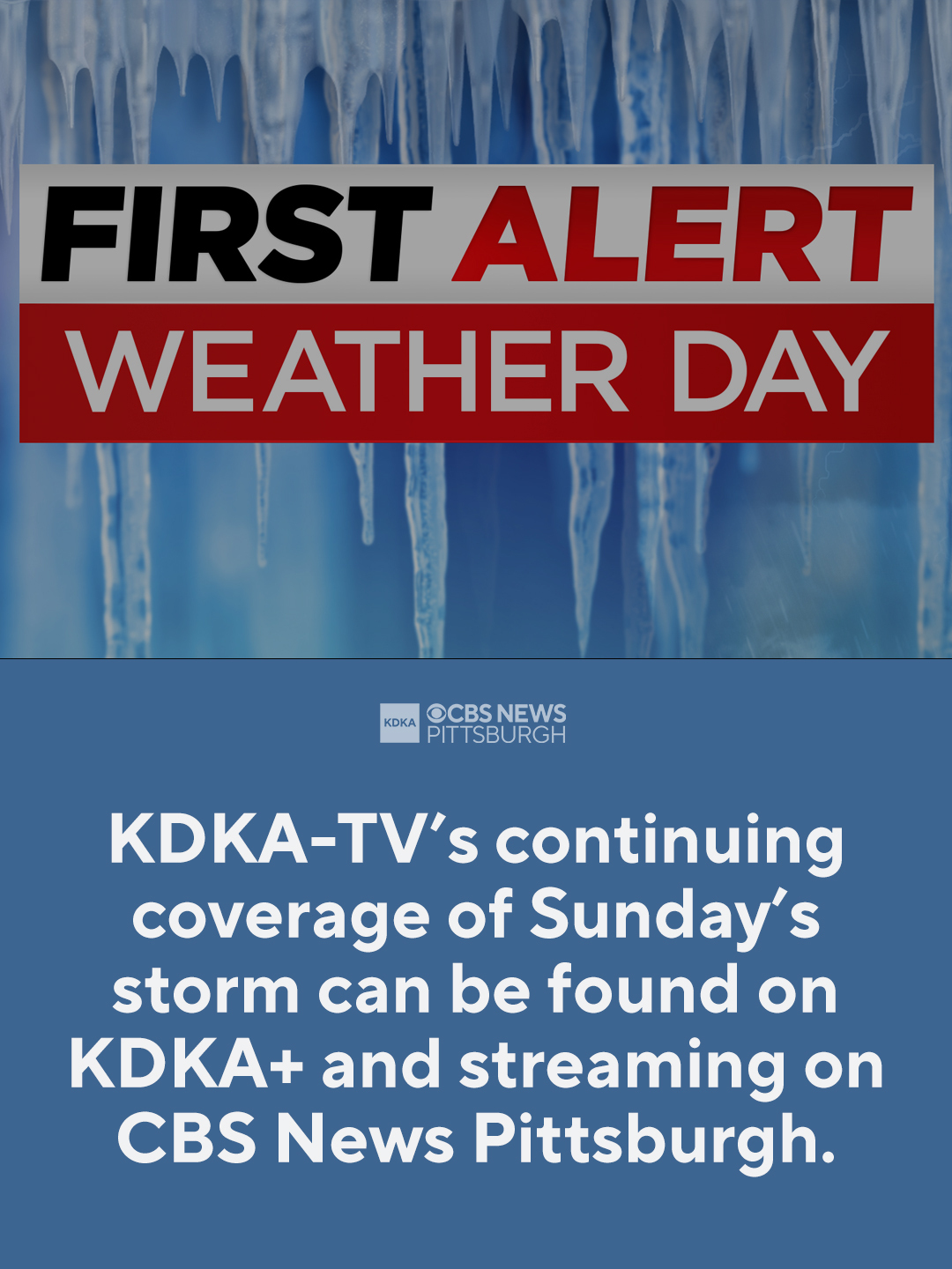 KDKA-TV - CONTINUED COVERAGE: KDKA has snow coverage on KDKA+ and on ...