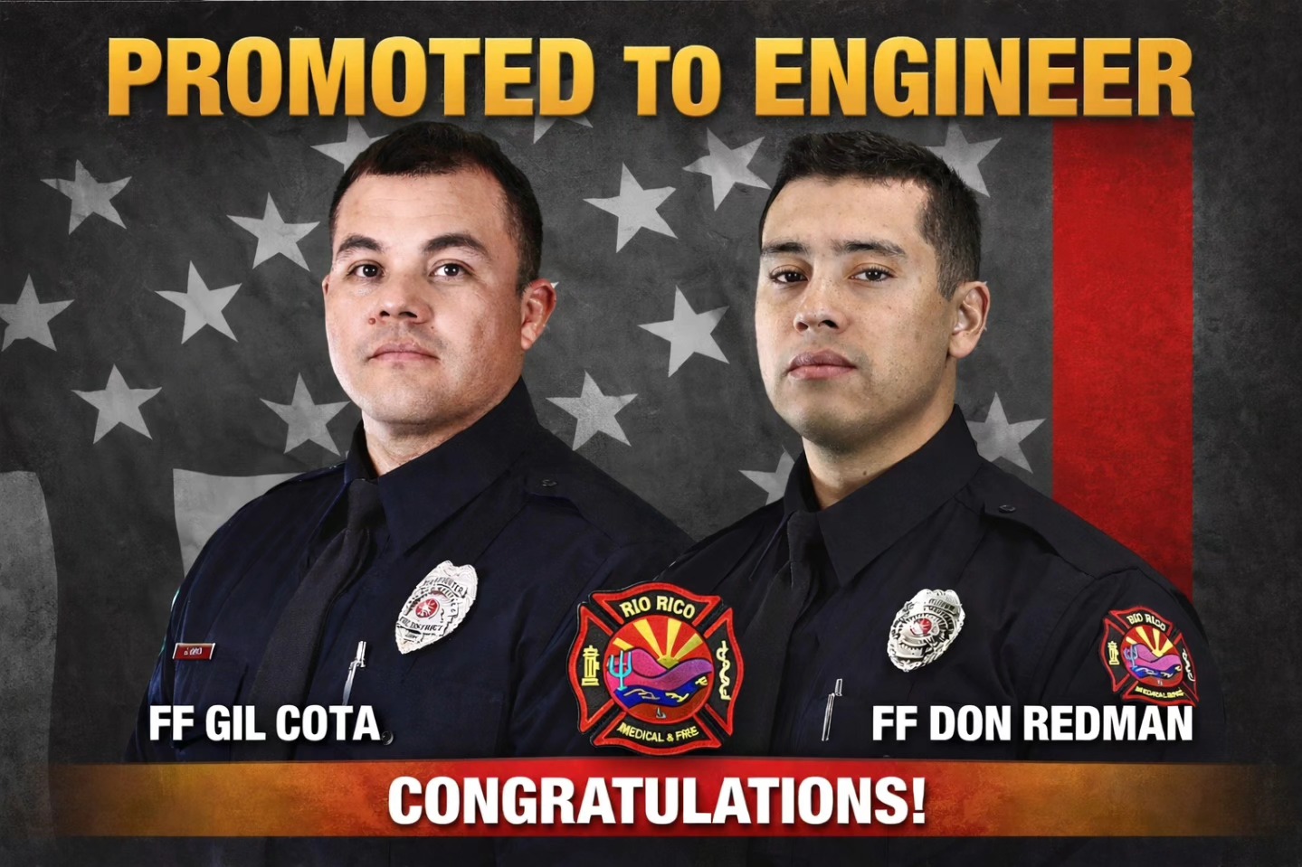 Rio - 🚒 PROMOTION ANNOUNCEMENT 🚒 Please join us in congratulating ...