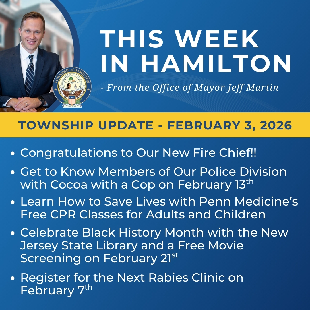 Read the Township Update for Tuesday,... - Hamilton Township | Facebook