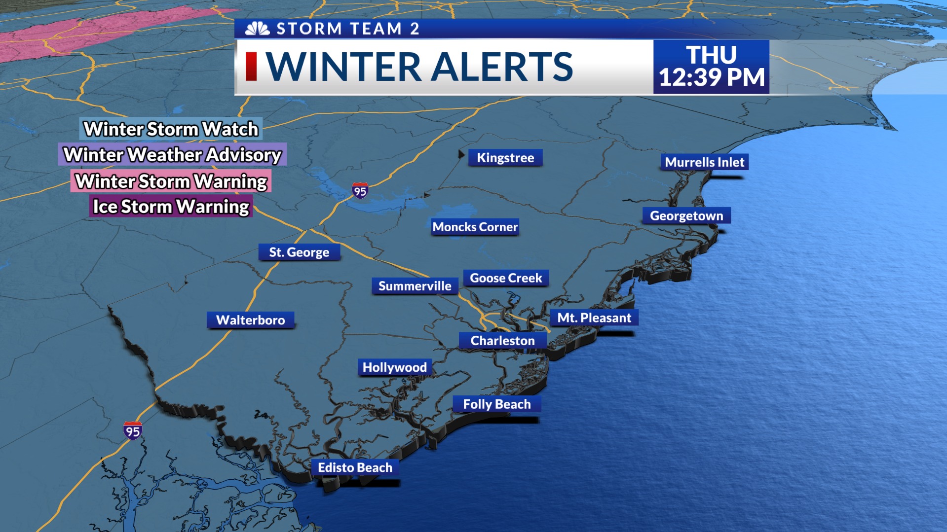 WCBD - A winter storm watch and extreme cold watch have been extended ...