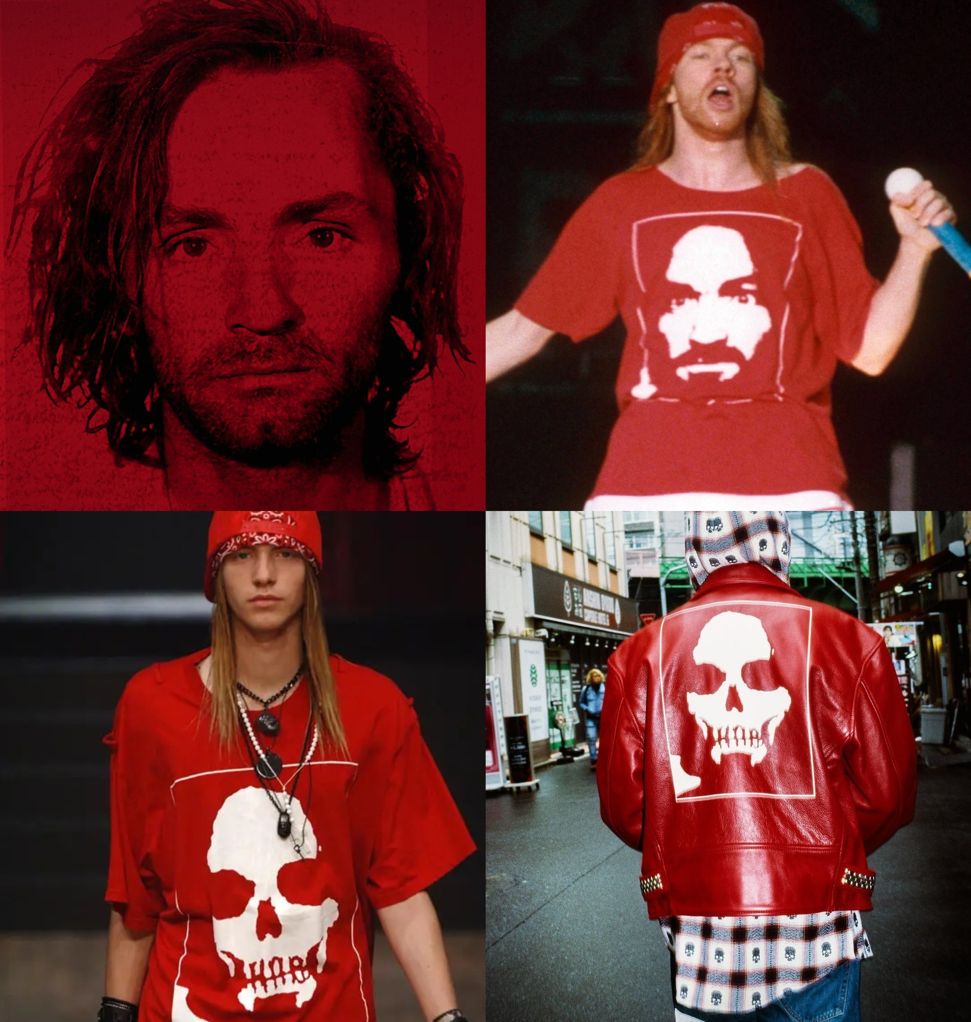 Supreme®/Number (N)ine Manson Tee RED M This has to be fashion