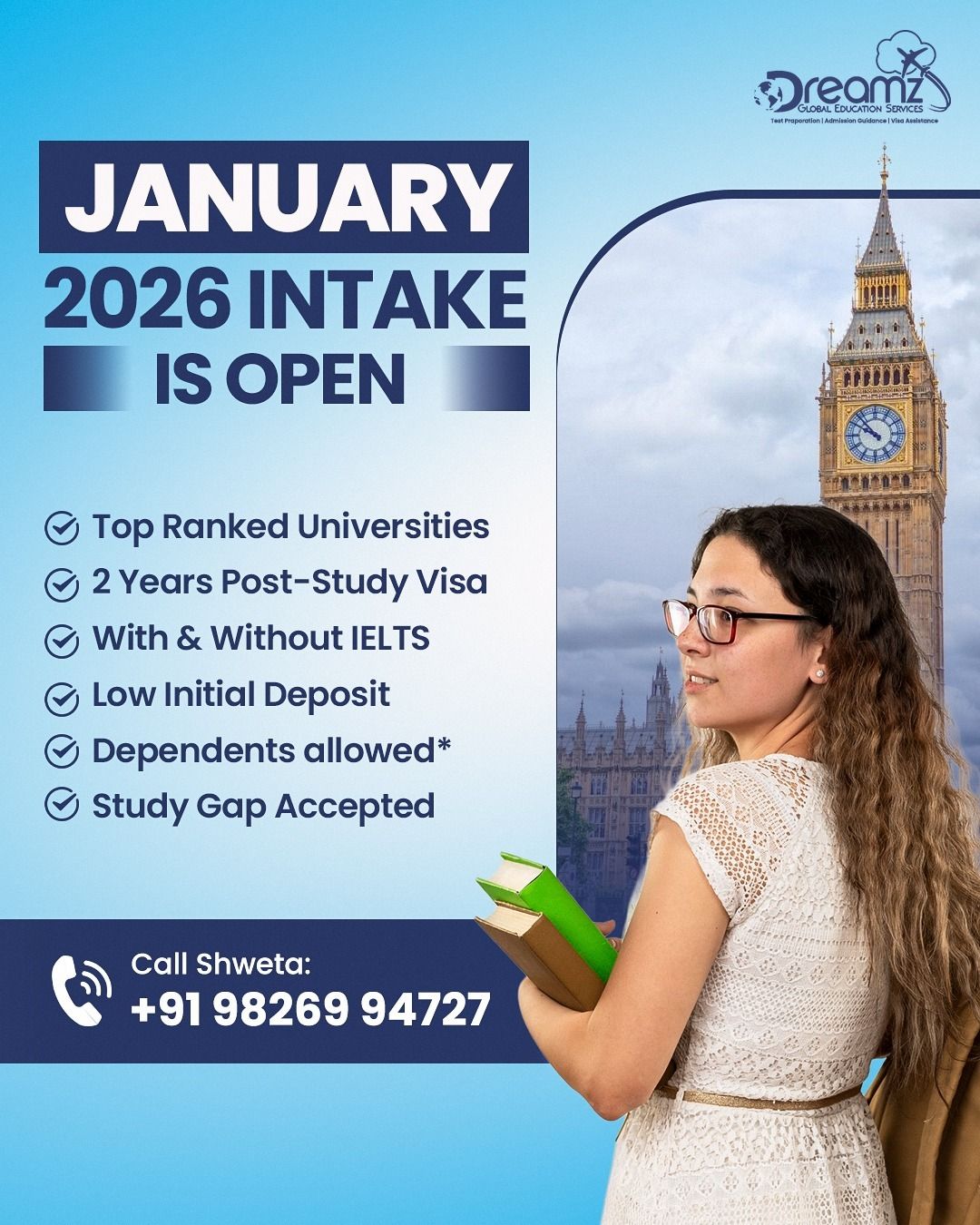Dreamz - Applications are now open for the UK January 2026 intake. This ...