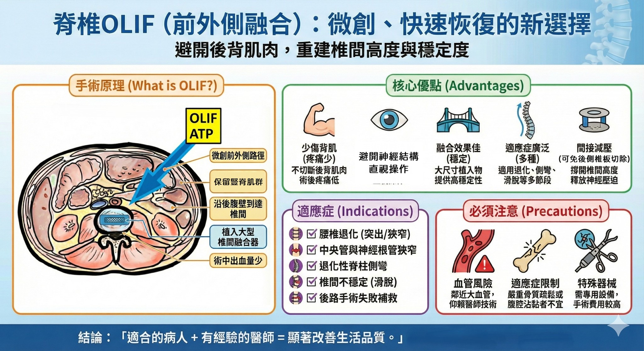 高雄榮民總醫院 - 脊椎OLIF（前外側融合）介紹 什麼是OLIF？ 脊椎OLIF（Oblique Lateral... | Facebook