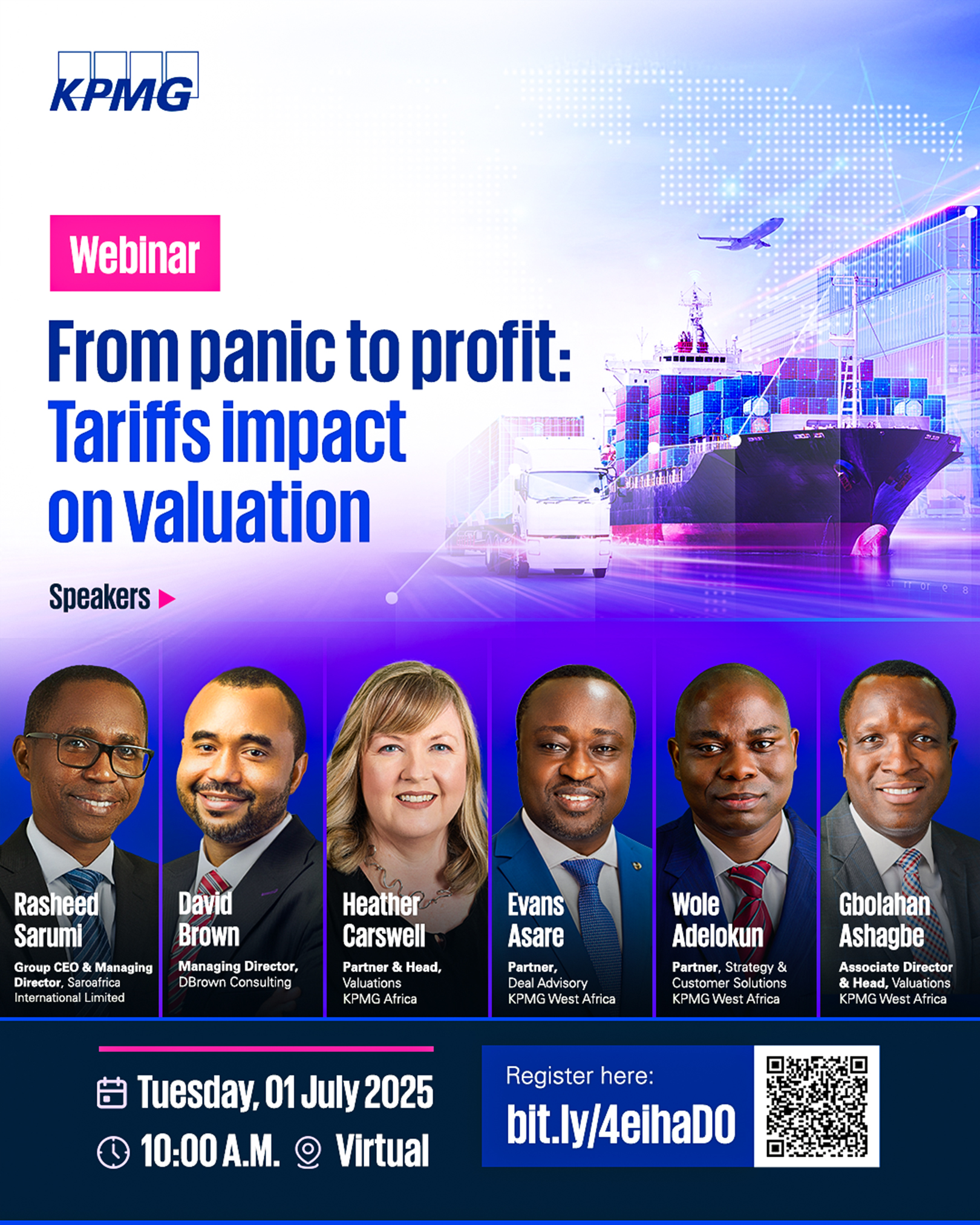 KPMG Nigeria - 🚨 𝐑𝐞𝐦𝐢𝐧𝐝𝐞𝐫 𝐭𝐨 𝐑𝐞𝐠𝐢𝐬𝐭𝐞𝐫 Join us for the... | Facebook
