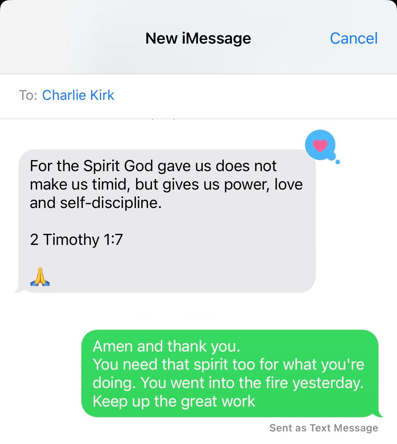 Christian - Of all the scriptures Charlie Kirk ever sent me, 1 Timothy ...