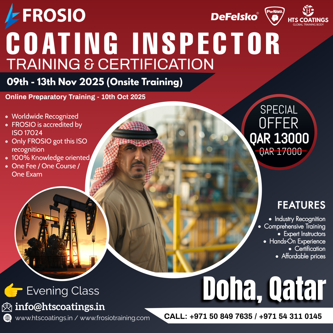 HTS - Attention all aspiring coating inspectors! 🌟 The esteemed FROSIO ...