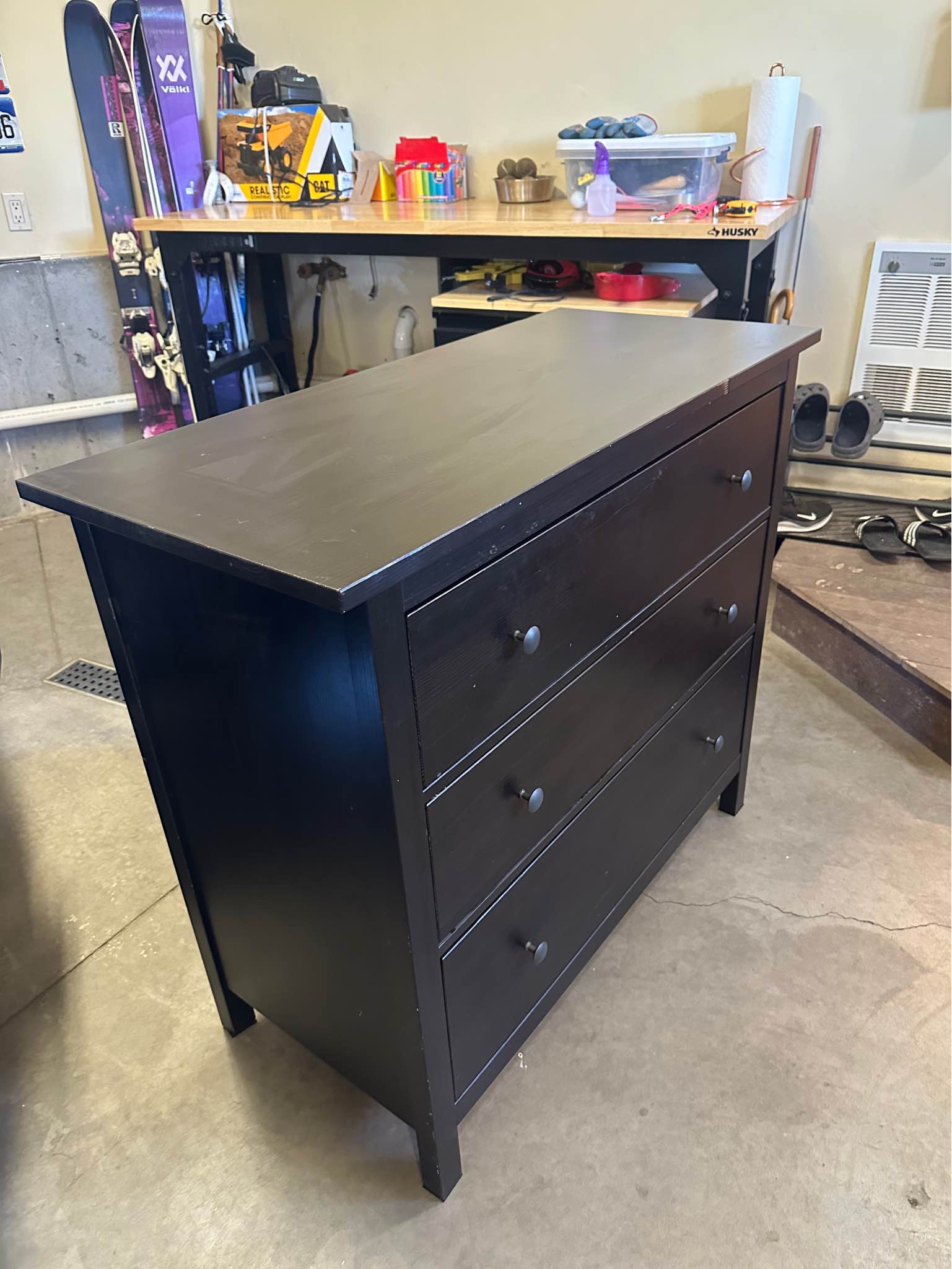 ikea hemnes 3 drawer dresser black brown Title: 3-Drawer – Price: $80 Description: IKEA HEMNES 3-drawer dresser in black-brown. Very good used condition — clean, sturdy, and all drawers open and close smoothly. Lots dissh_size_group_l Sylviya Women's Green Floral Size:US22W/UK30/EU54 Use smaller boxes to
