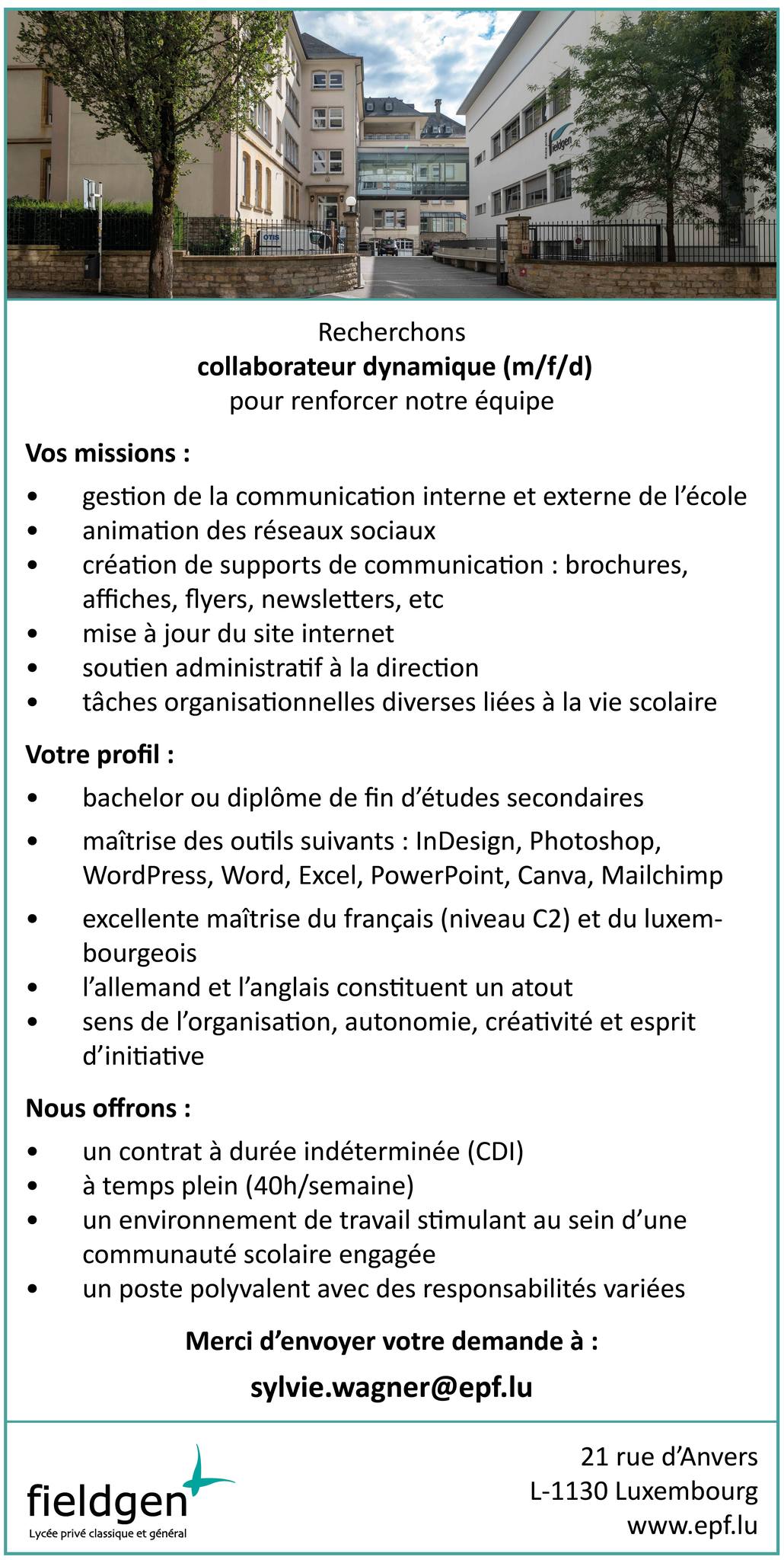 Ecole Privée Fieldgen added a new... - Ecole Privée Fieldgen
