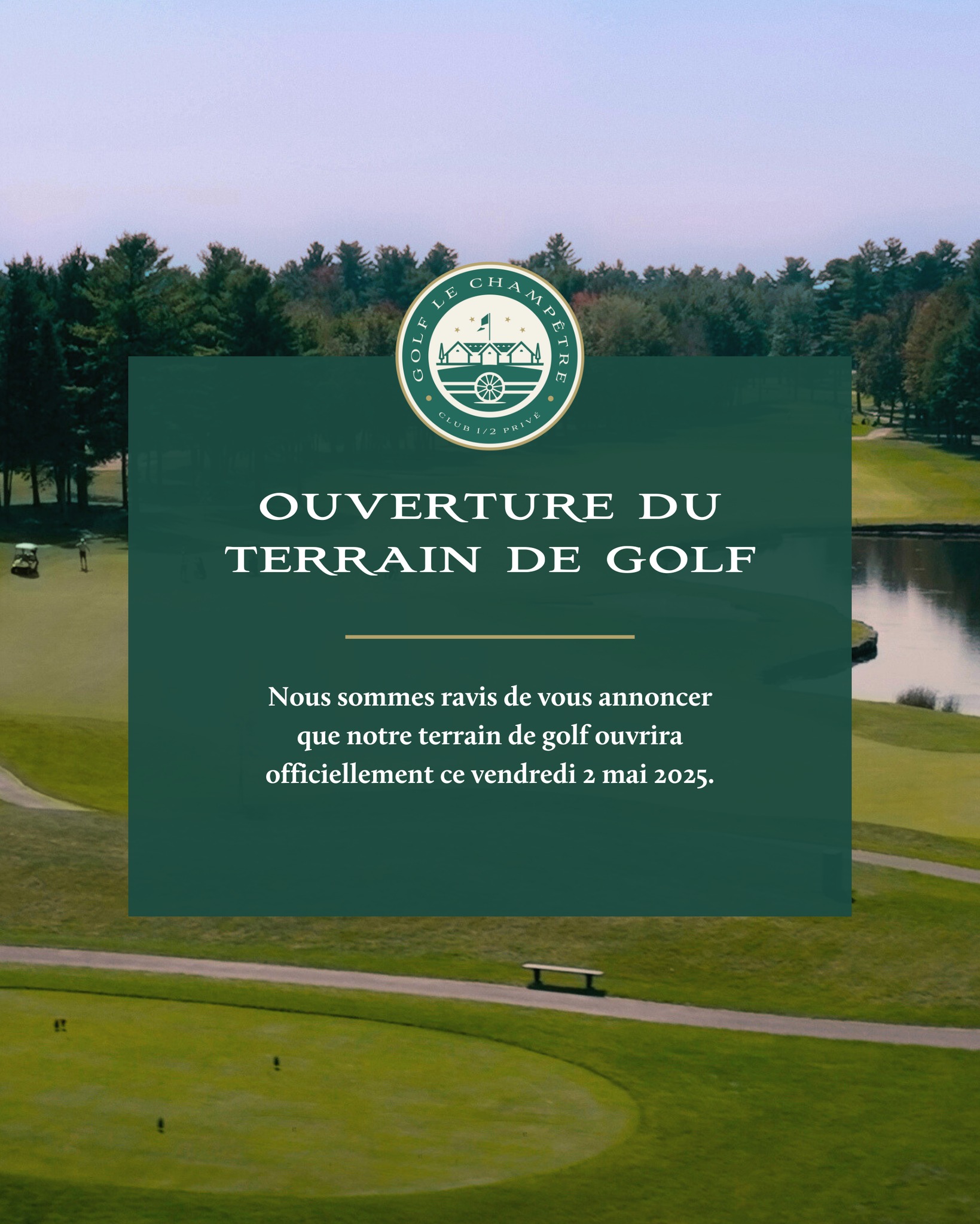 Club - Nous sommes ravis de vous annoncer que notre terrain de golf ...