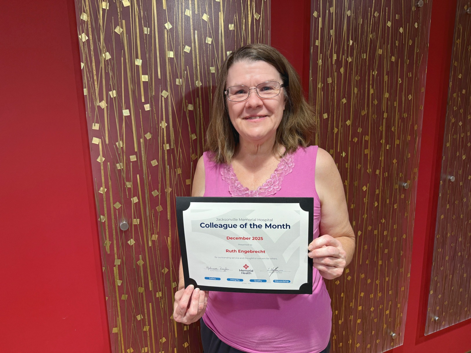 Jacksonville - Congrats to Ruth Engebrecht, a food production assistant ...