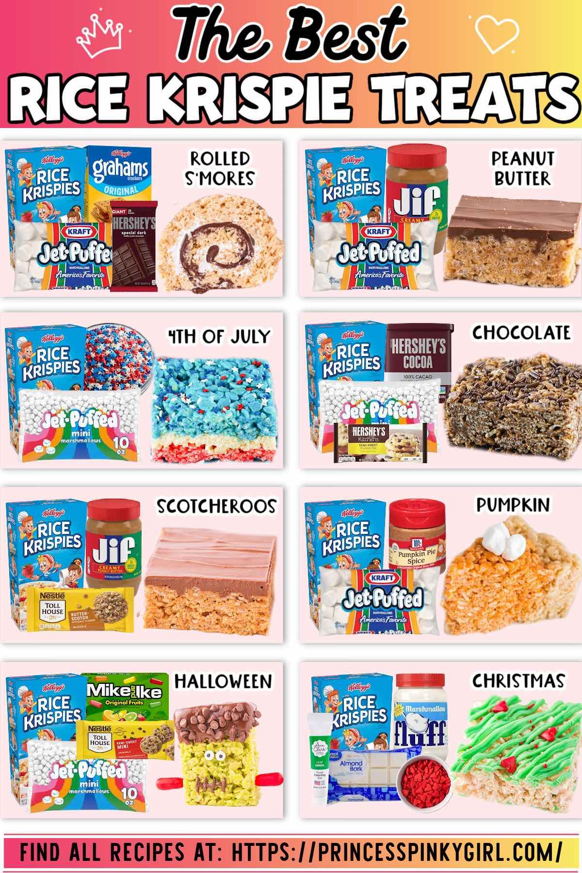 Princess - THE BEST RICE KRISPIE TREATS! ROLLED S'MORES RICE KRISPIE ...