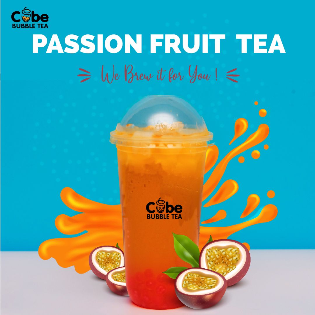 Cube Bubble Tea - Nothing like a Passion Bubble Tea to relieve the ...