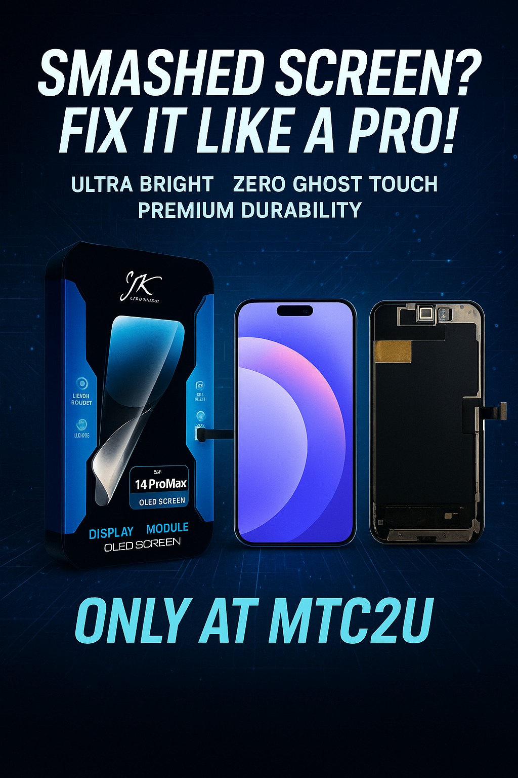 MTC2U - SMASHED screen? FIX it like a PRO! JK LCD delivers ultra ...
