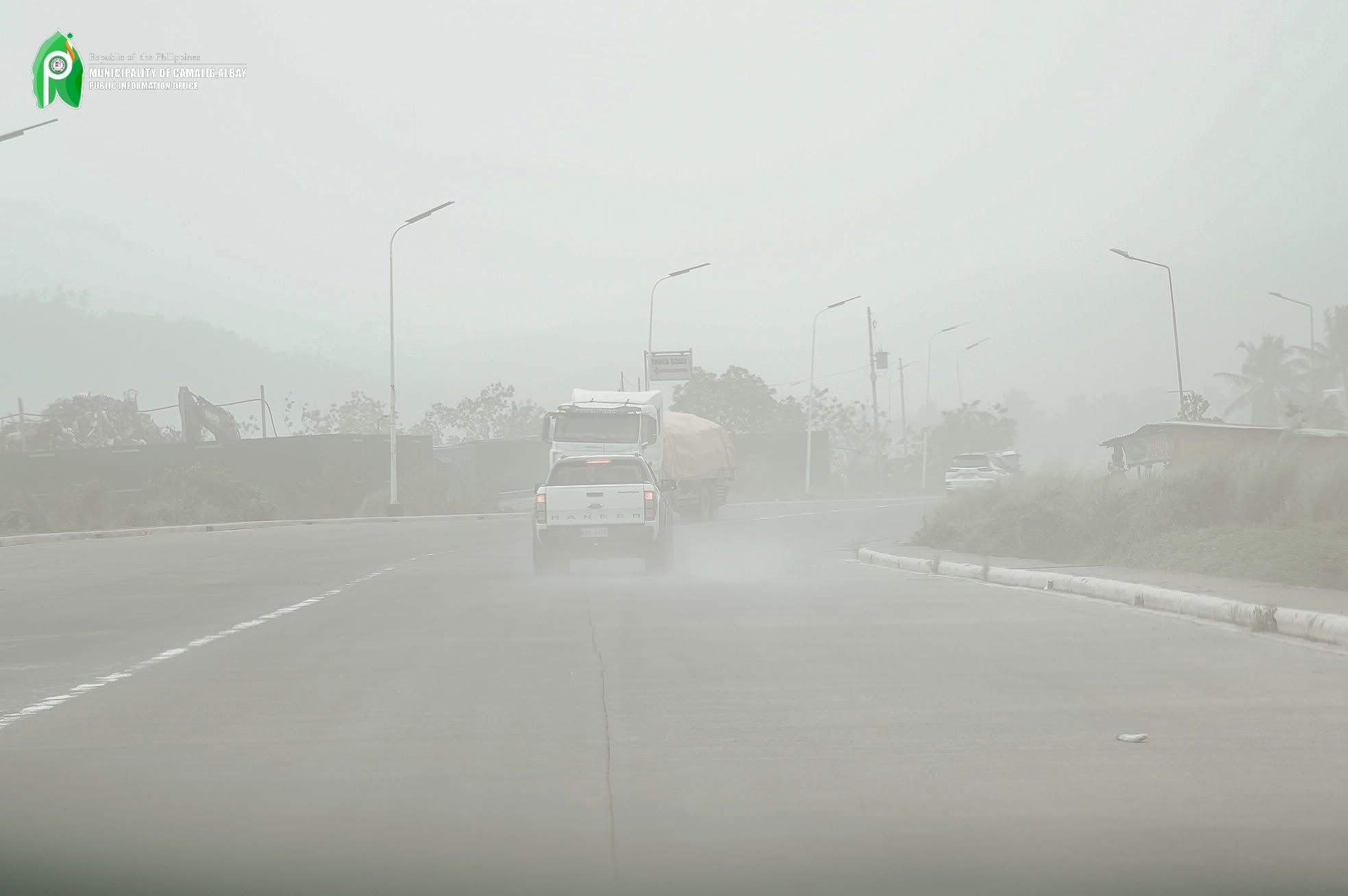 Philippine - Ashfall in Camalig, Albay on Monday (Feb. 9, 2026) due to ...