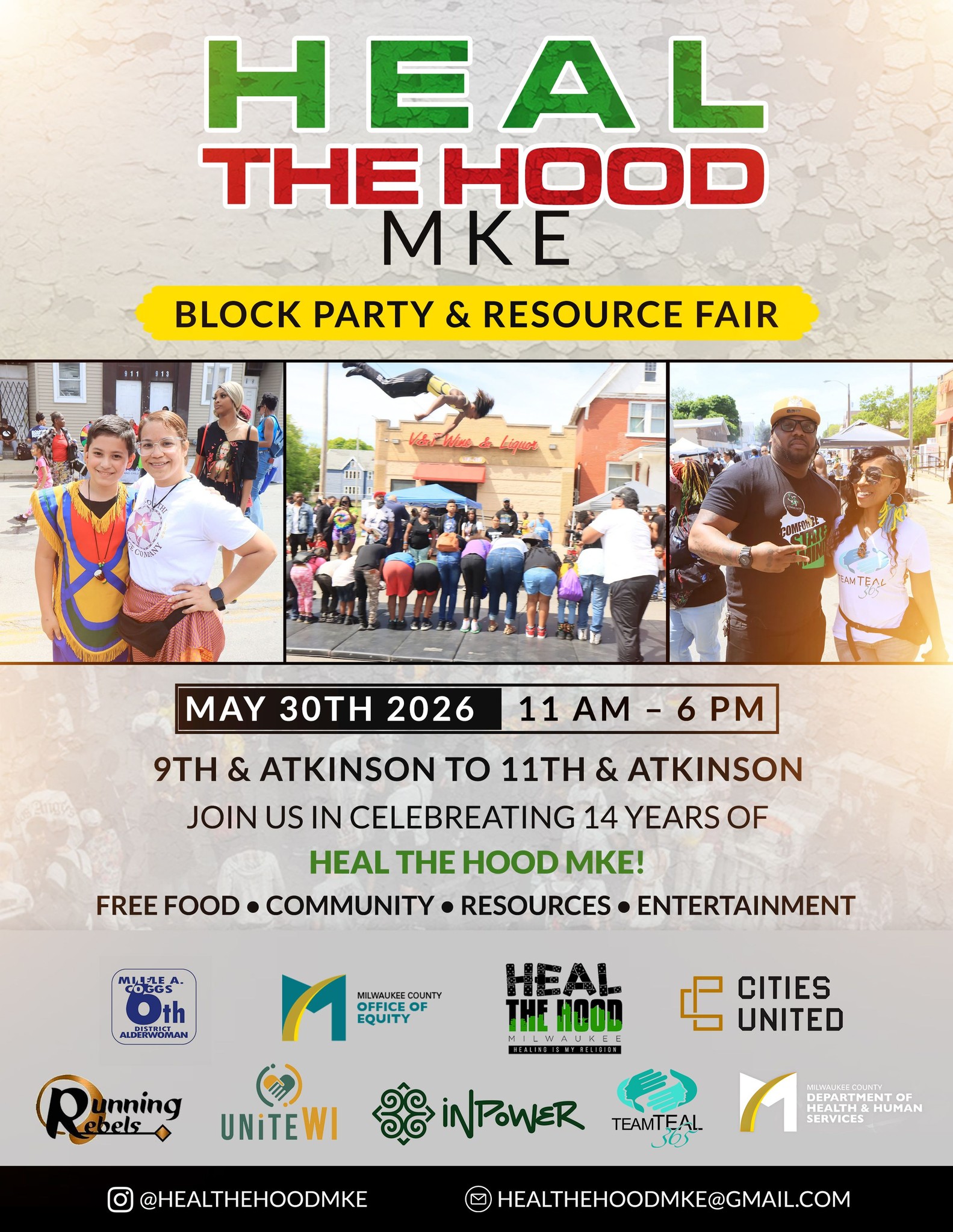 The 14th Annual Heal the Hood MKE Block Party & Resource Fair