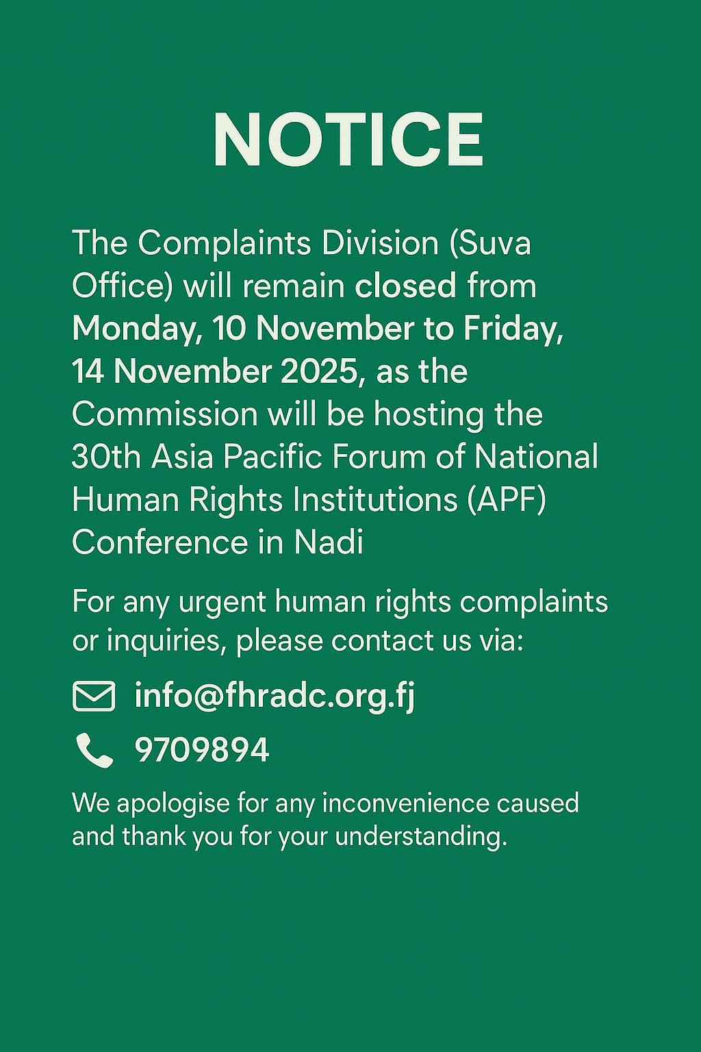Human Rights Commission... - Human Rights Commission Fiji