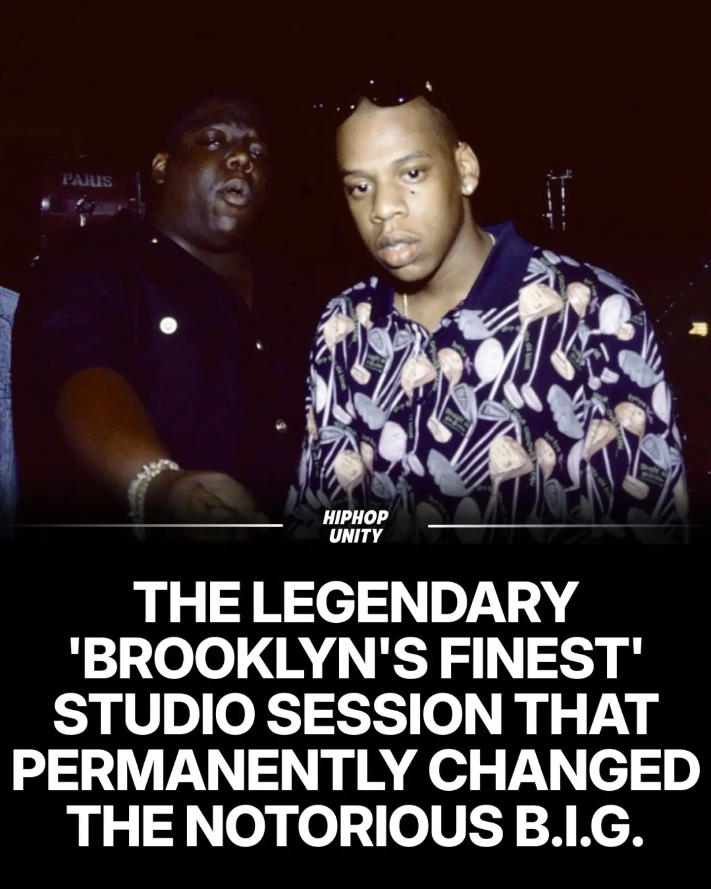 Jay-Z's legendary Brooklyn's Finest studio session with Biggie Smalls