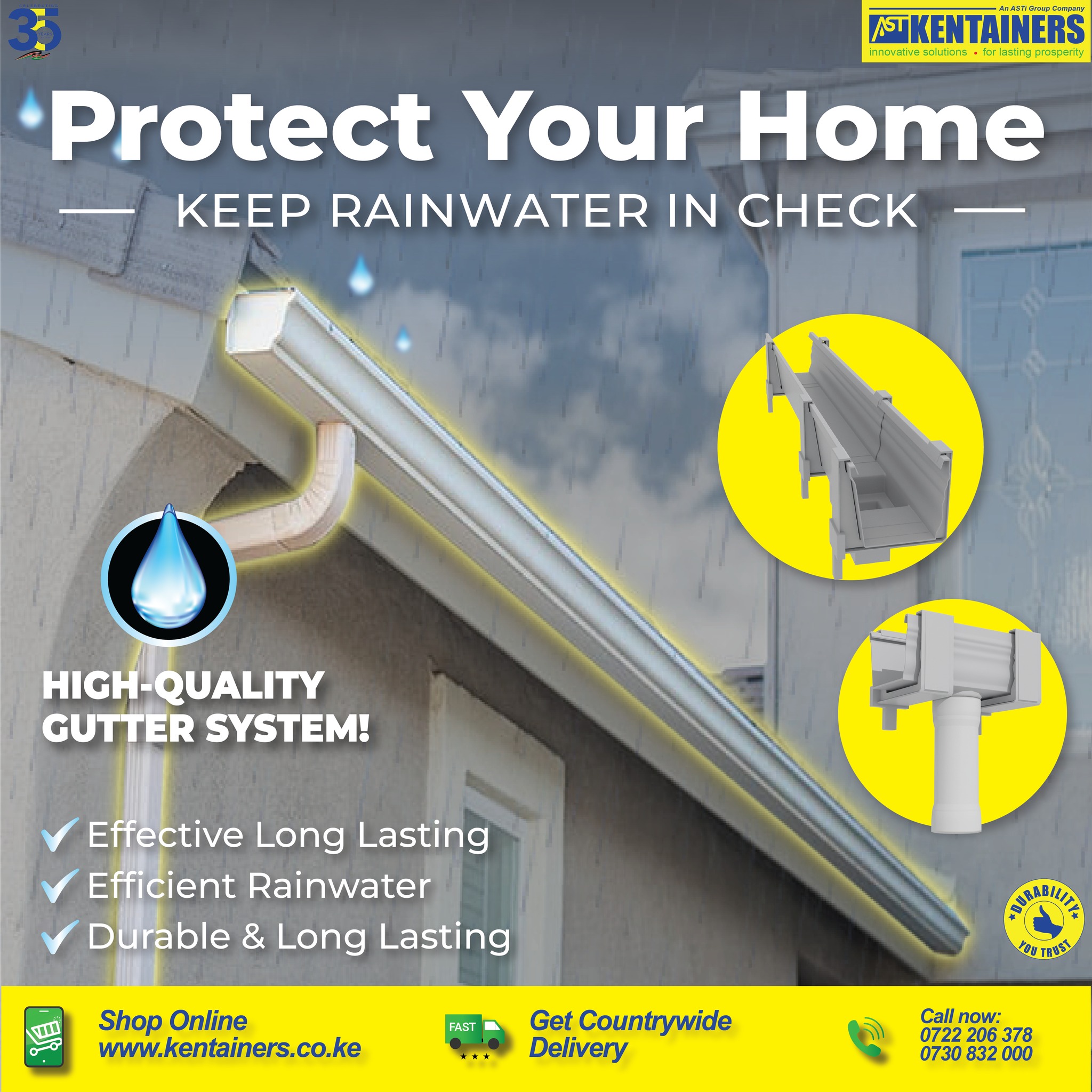 Kentainers Ltd - Gutter Systems 🌧️ Channel Rainwater... | Facebook