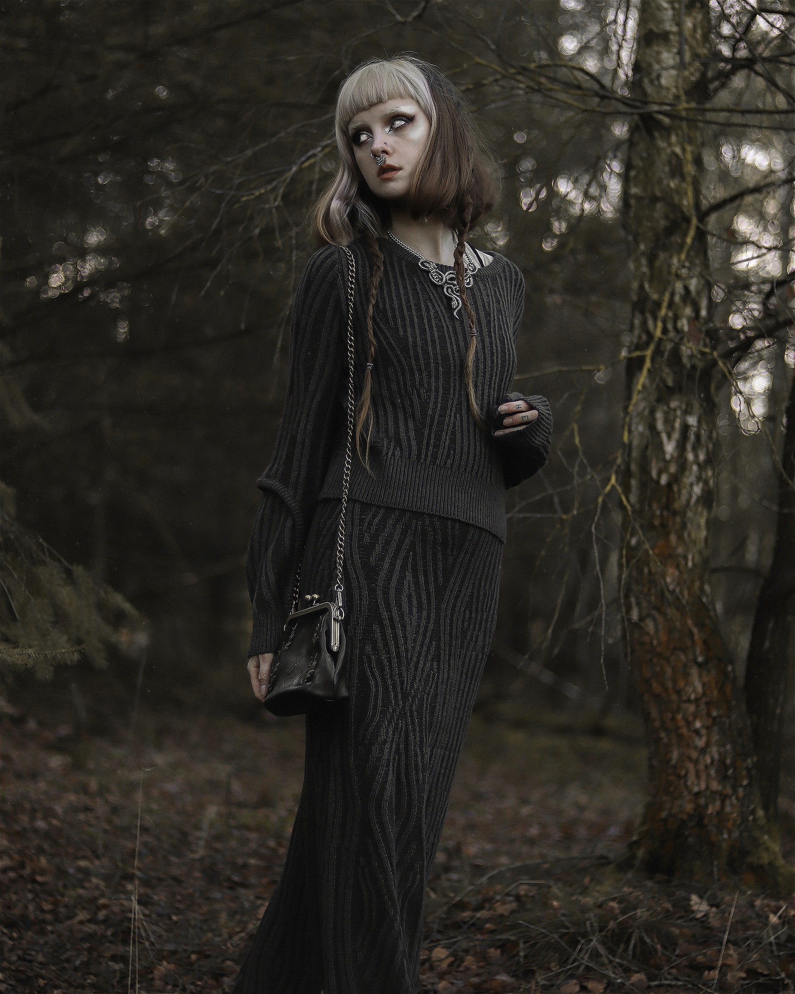 killstar forest knit dress Stay lost in the THORNED WOODS 🌳🪵 Shop new in 📸: @psychara long sleeve rhinestone gown
