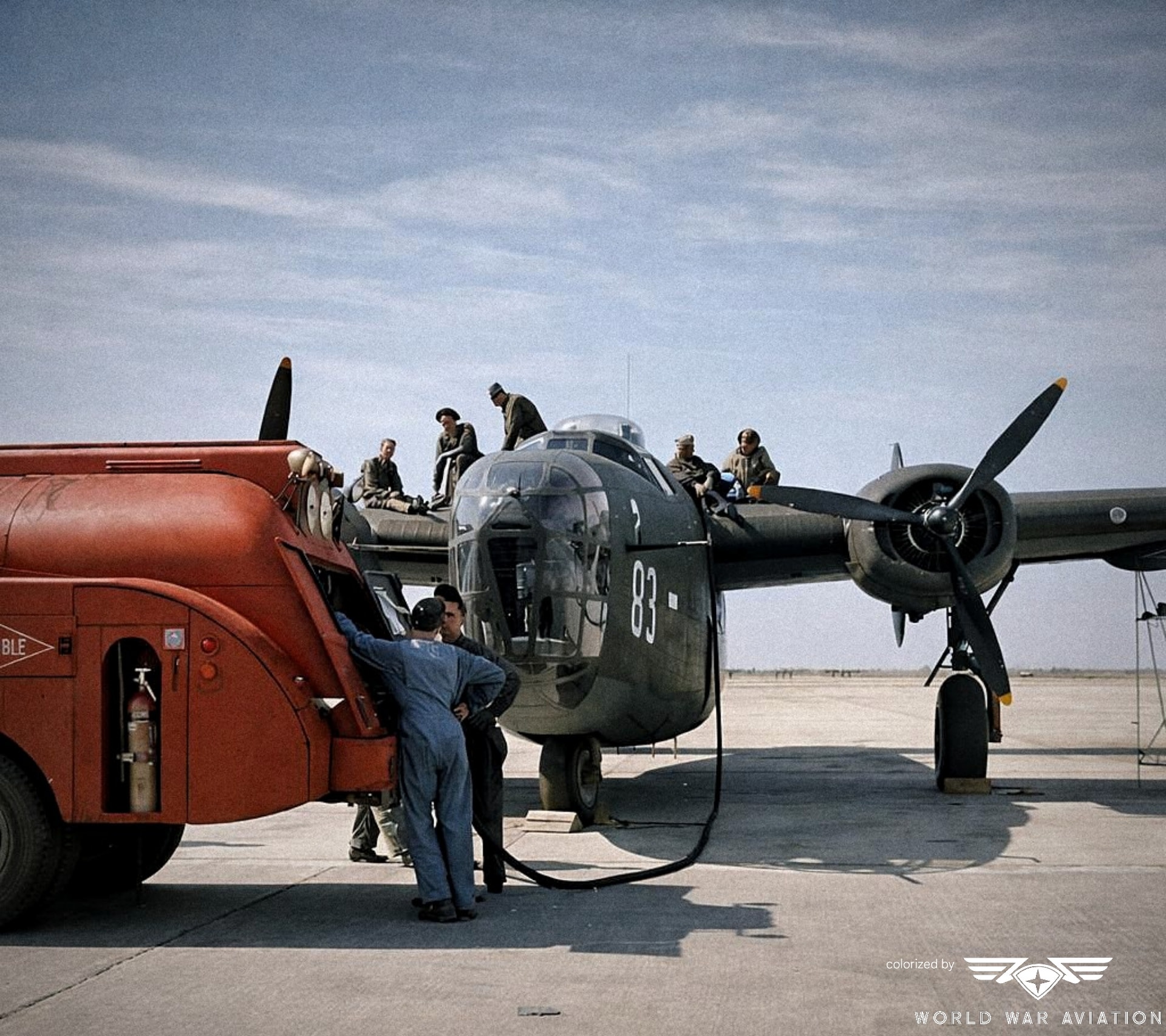 World - Original WW2 color photo of P-47 Thunderbolt Razorbacks! (Photo ...