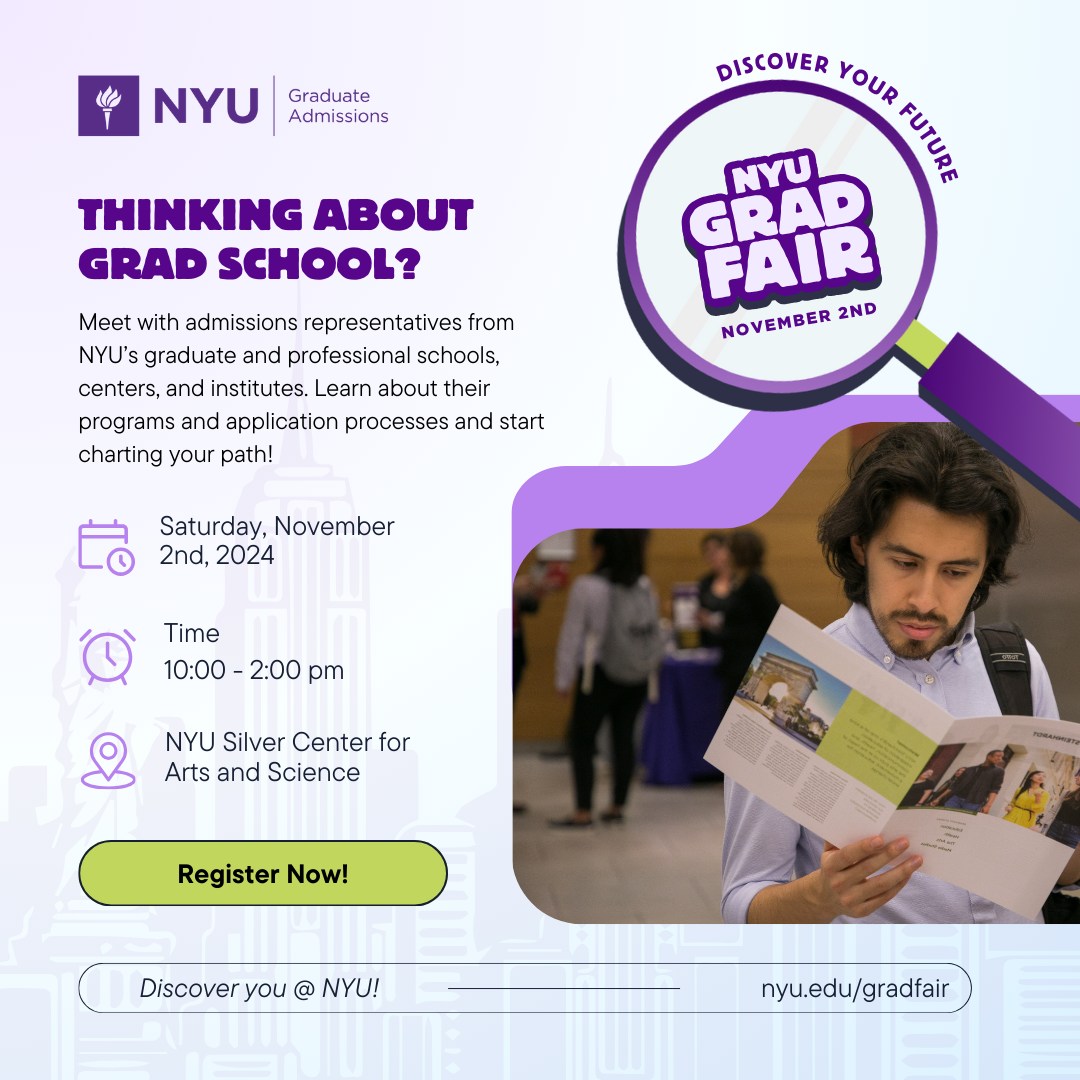 NYU is excited to announce the... - NYU Graduate Admissions | Facebook