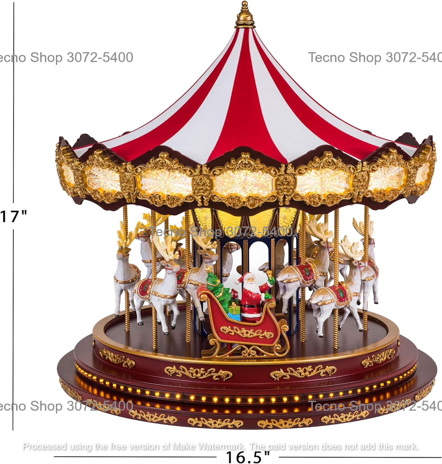 Tecno - 🎠 Carrusel de Lujo Gigante Musical Animado Navideño Mr ...