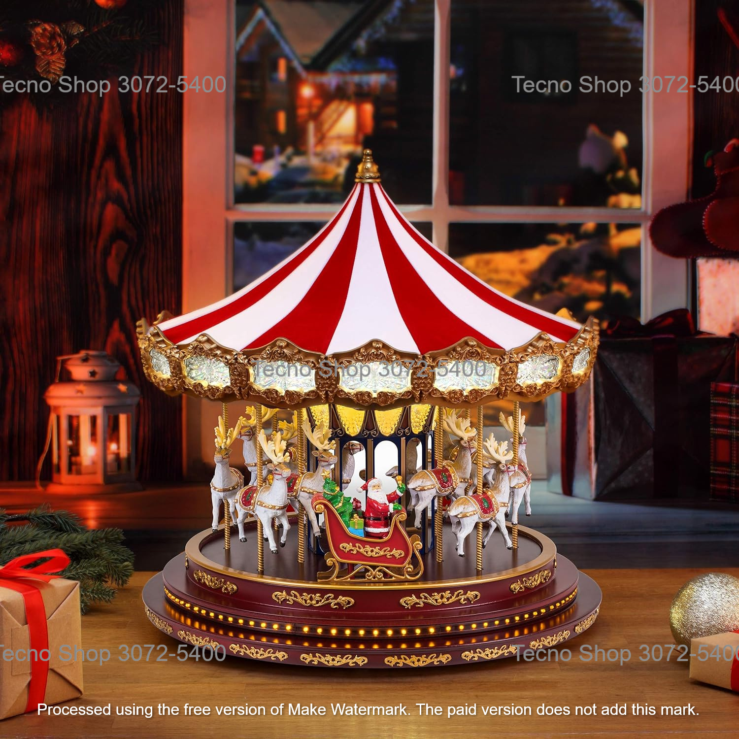 Tecno - 🎠 Carrusel de Lujo Gigante Musical Animado Navideño Mr ...