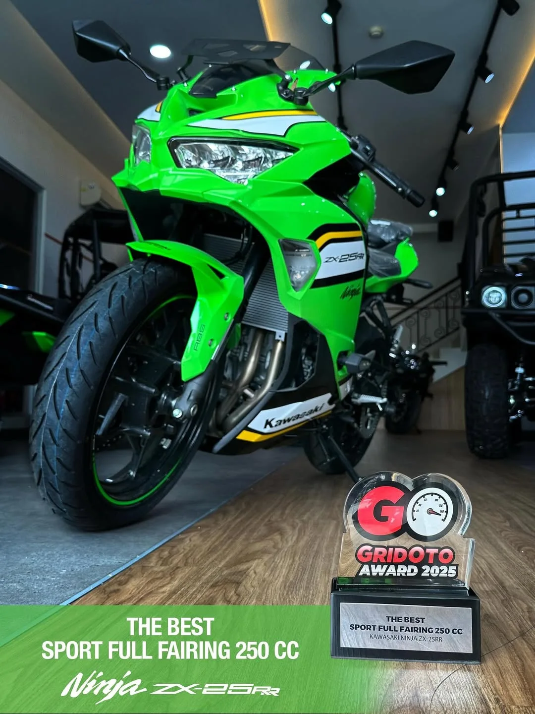 The Best Sport Full Fairing 250 CC Kawasaki Ninja ZX-25RR proudly