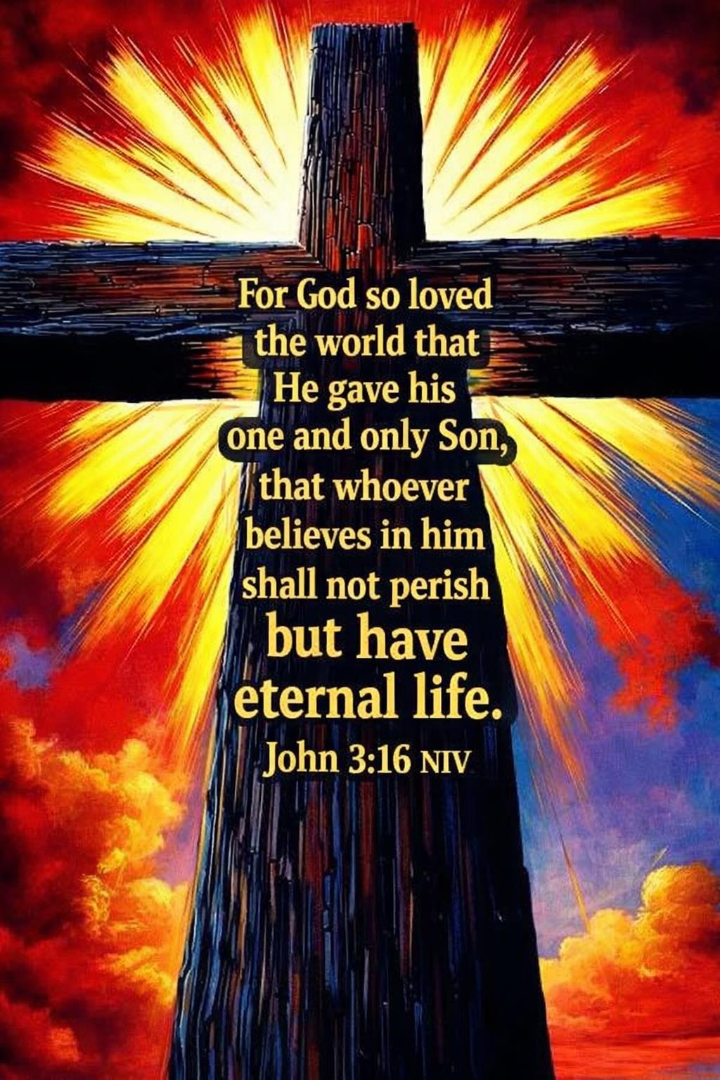 GOD - For God so loved the world that he gave his one and only Son ...