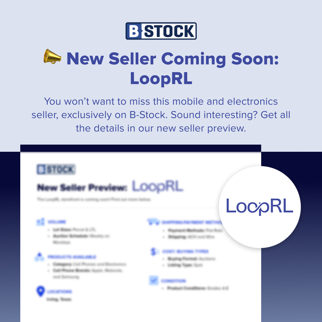 B-Stock - 🎉 A new storefront is coming soon, exclusively to B-Stock ...