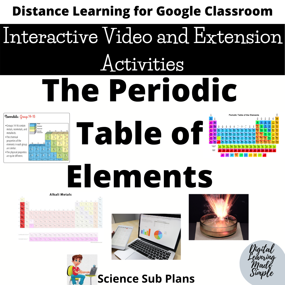 Distance Learning Google Classroom- The Periodic Table of Elements ...