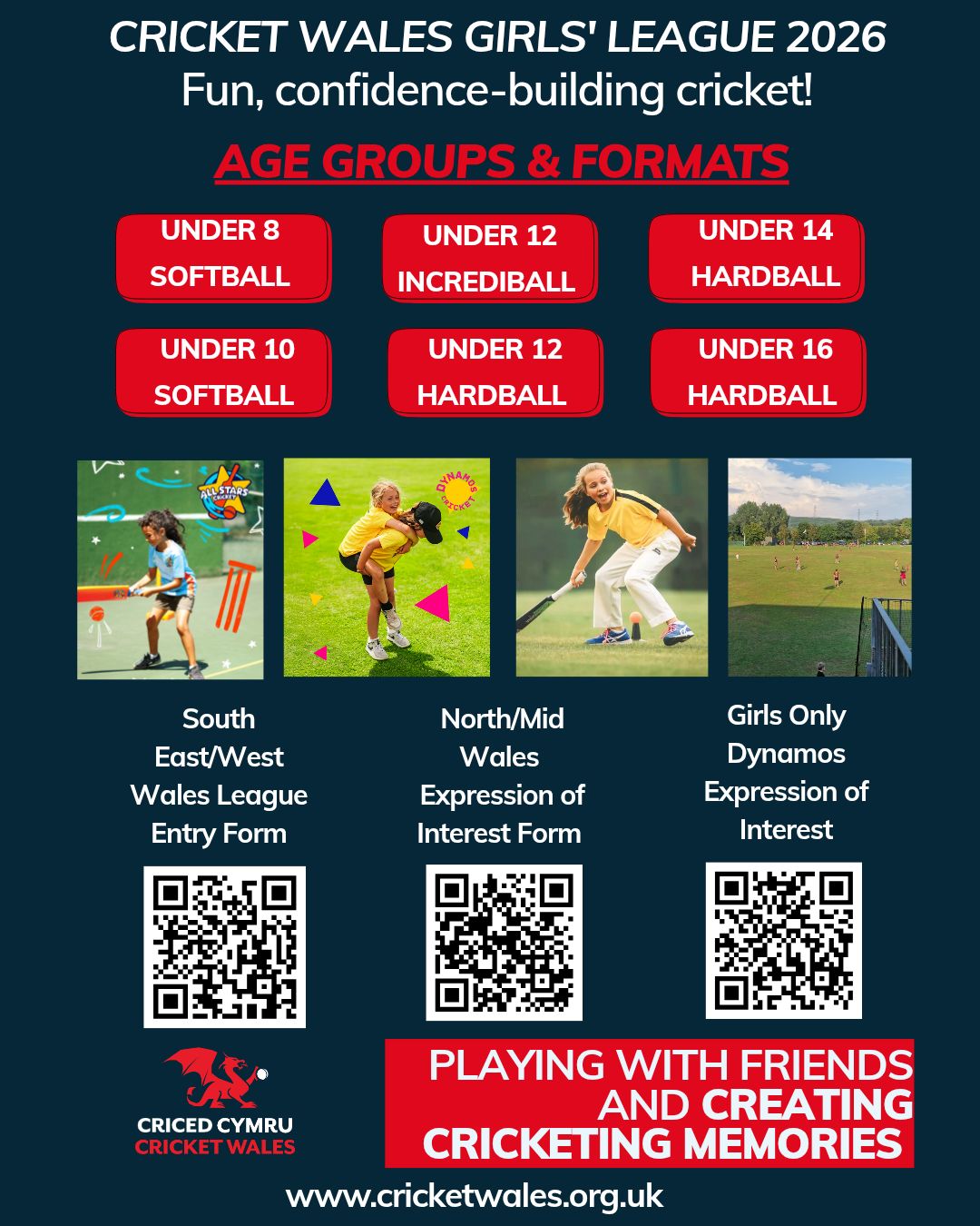 Cricket Wales - CRICKET WALES GIRLS' LEAGUE 2026 With the... | Facebook