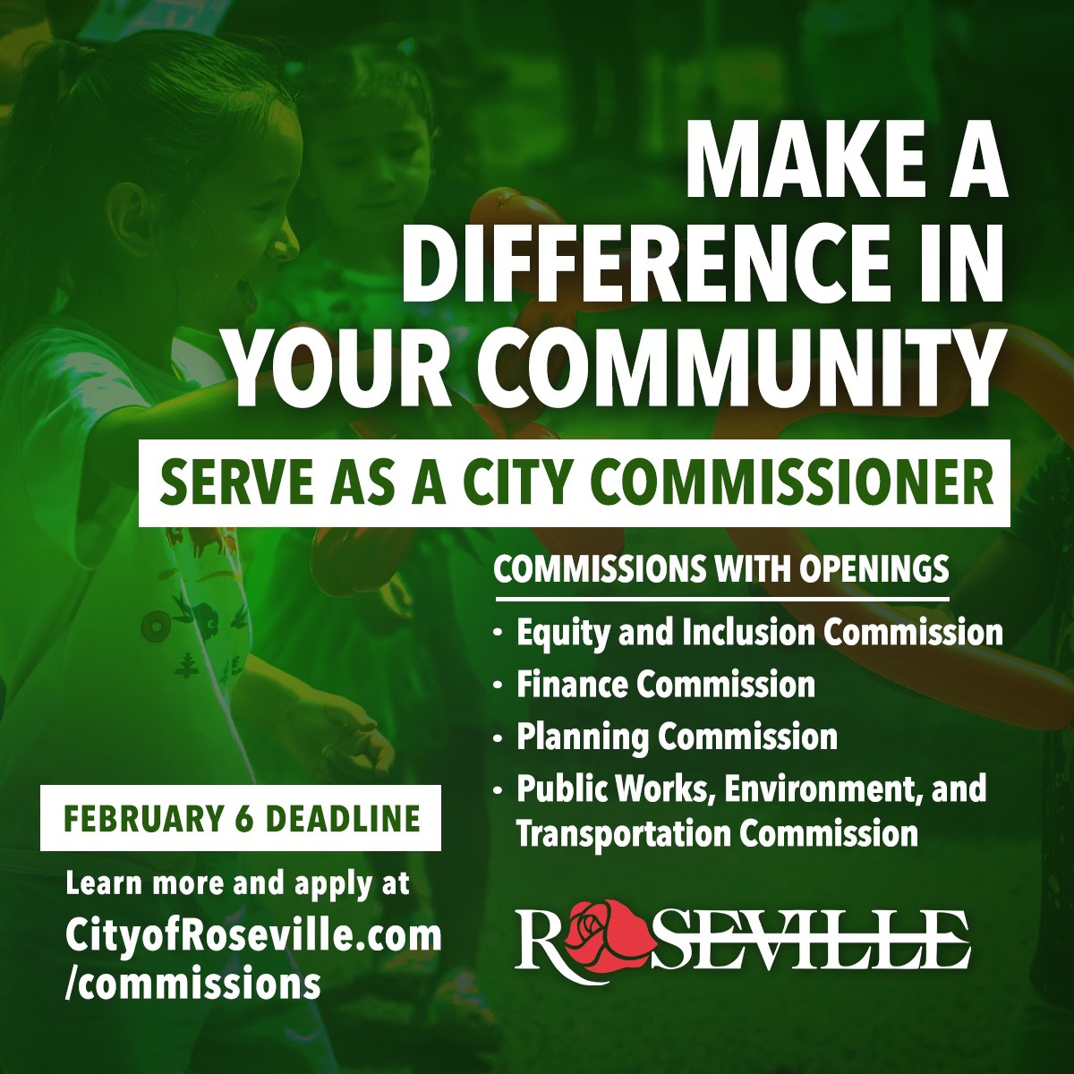 City - Want to help shape the future of Roseville? Apply to be a City ...