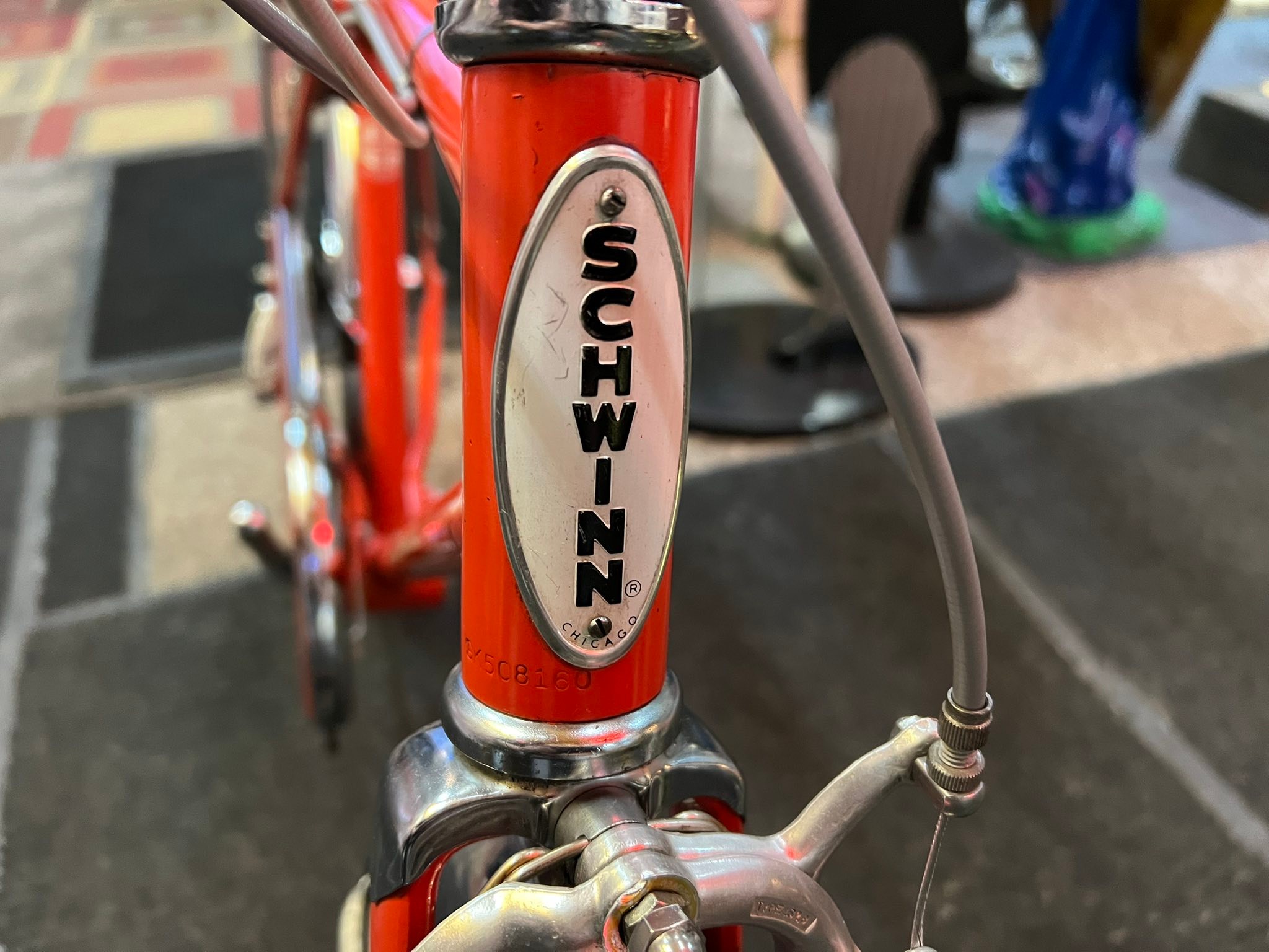1973 Schwinn Sting-Ray Fastback on display at Bicycle Heaven museum
